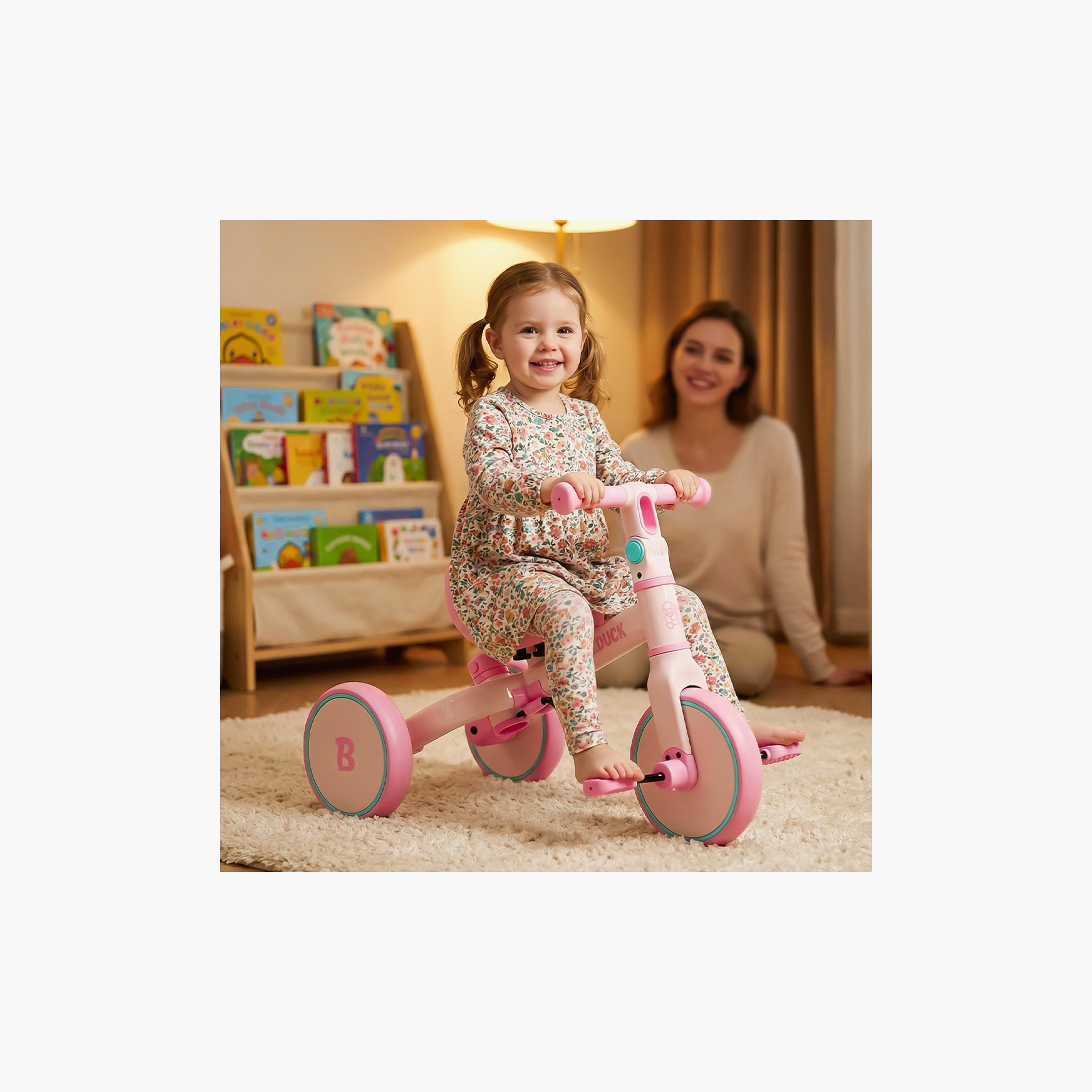 B Duck 4-In-1 Tricycle with Push Handle-toys-outdoor-bikesandrideons-image-2