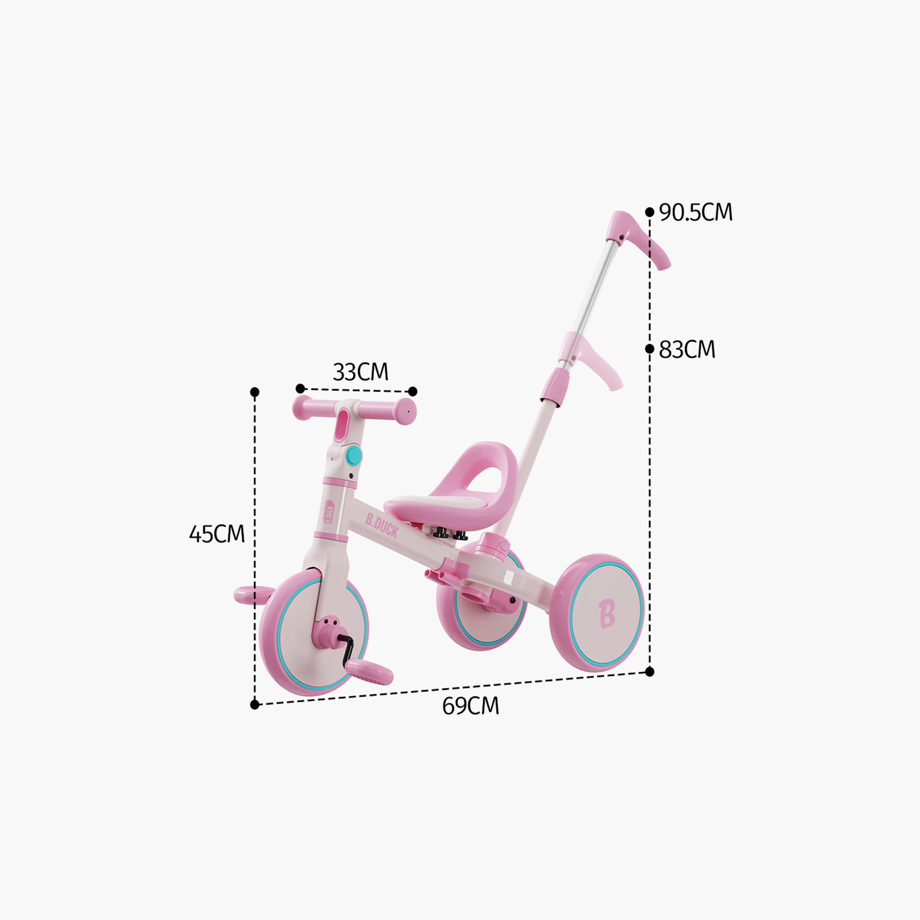 B Duck 4-In-1 Tricycle with Push Handle-toys-outdoor-bikesandrideons-image-8