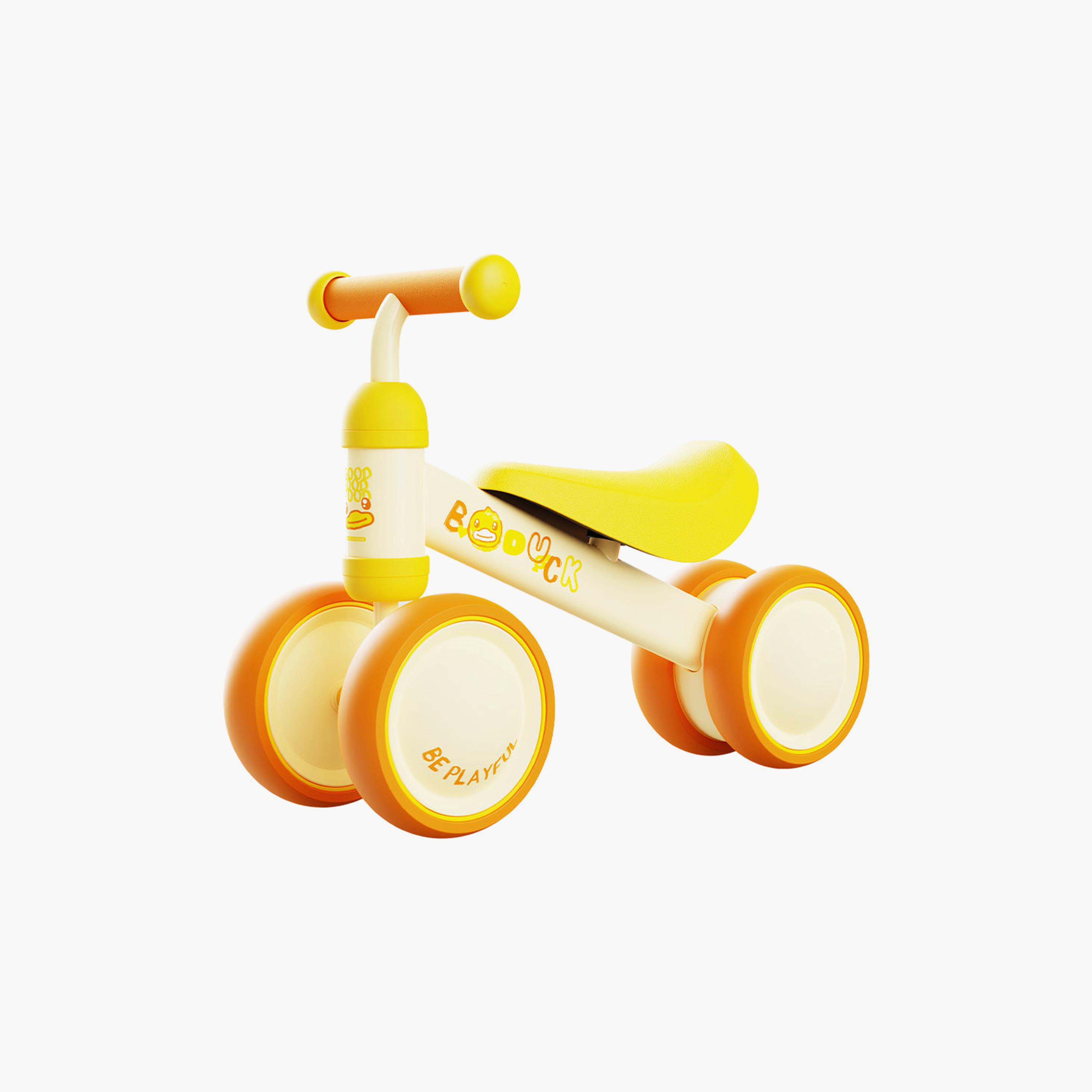 دراجة توازن مع مقابض وعجلات مانعة للانزلاق من بي داك - أصفر-toys-outdoor-bikesandrideons-image-1