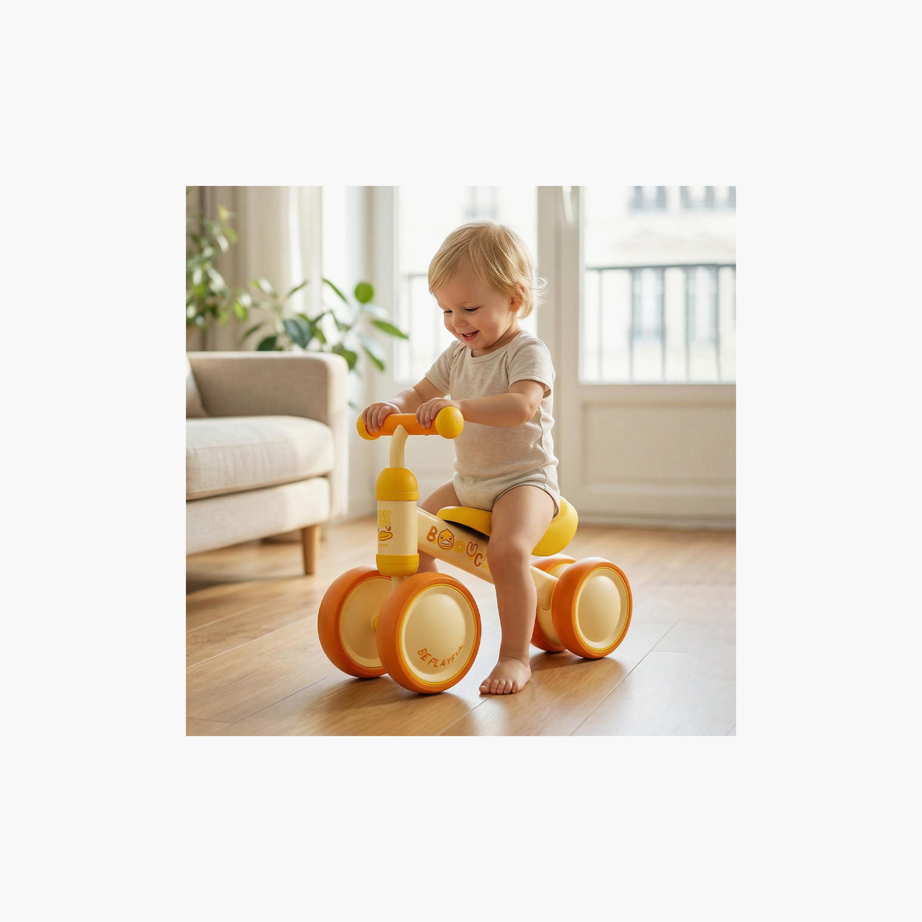 دراجة توازن مع مقابض وعجلات مانعة للانزلاق من بي داك - أصفر-toys-outdoor-bikesandrideons-image-2