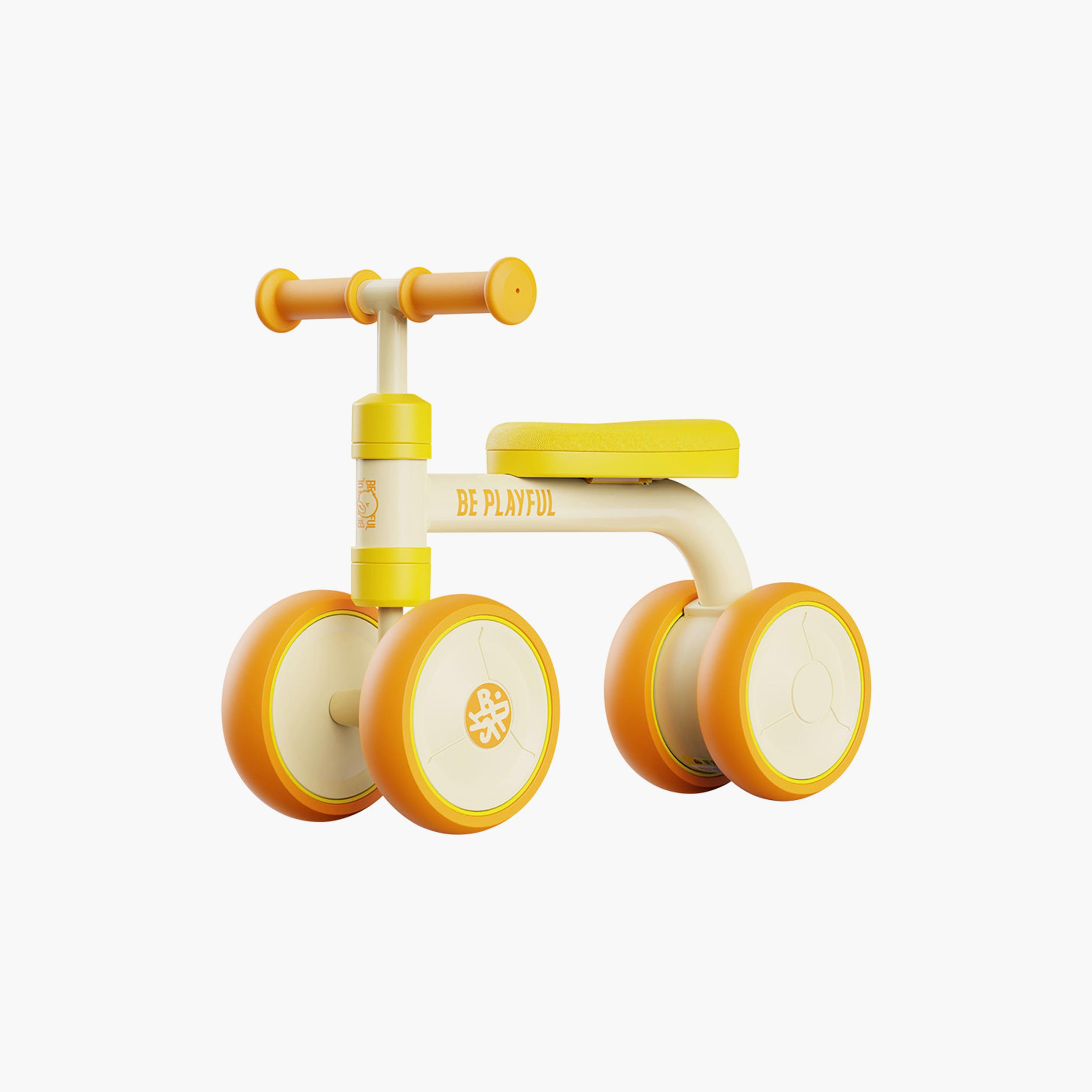 B Duck Balance Bike with Anti-Slip Handle & Wheels - Orange-toys-outdoor-bikesandrideons-image-1