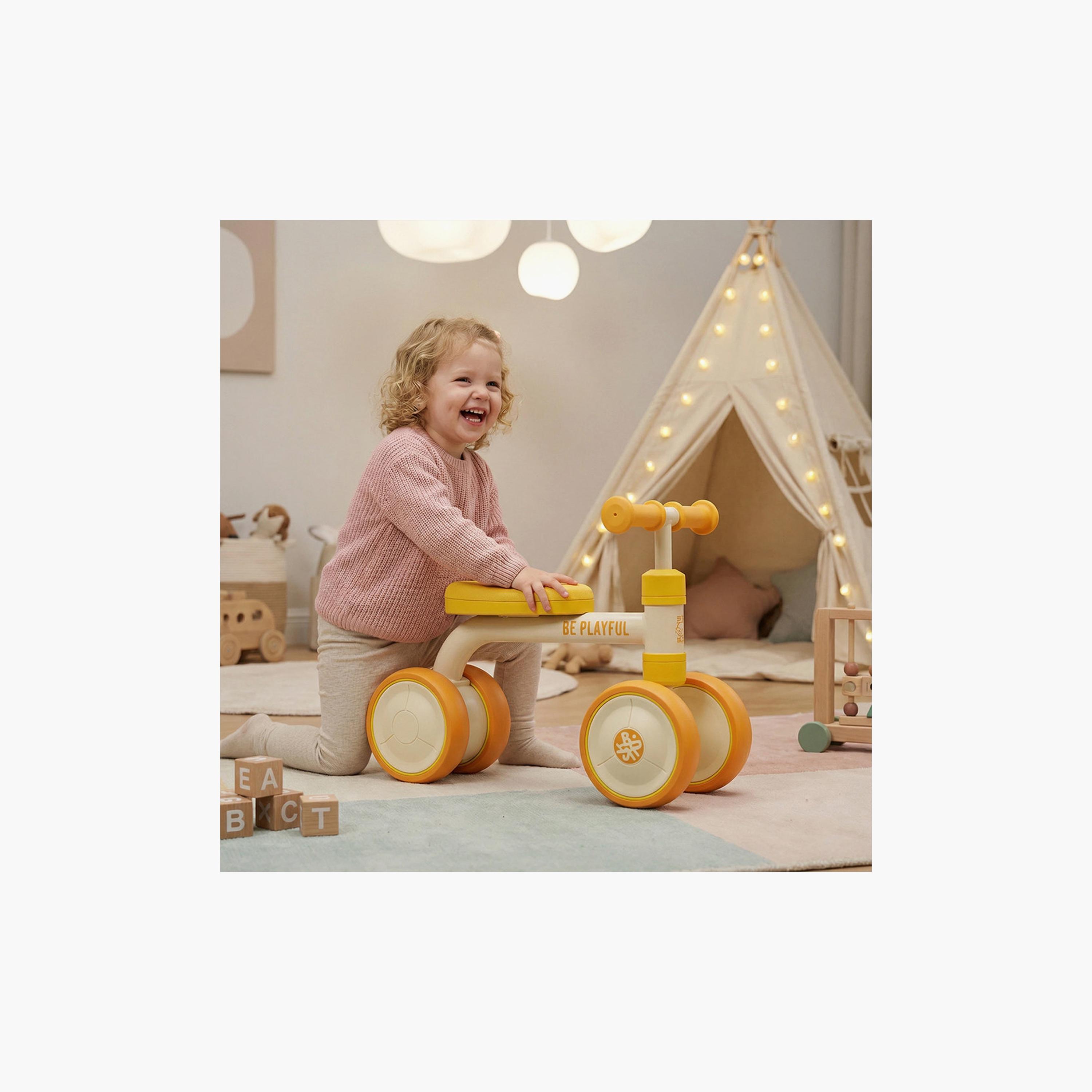 B Duck Balance Bike with Anti-Slip Handle & Wheels - Orange-toys-outdoor-bikesandrideons-image-2