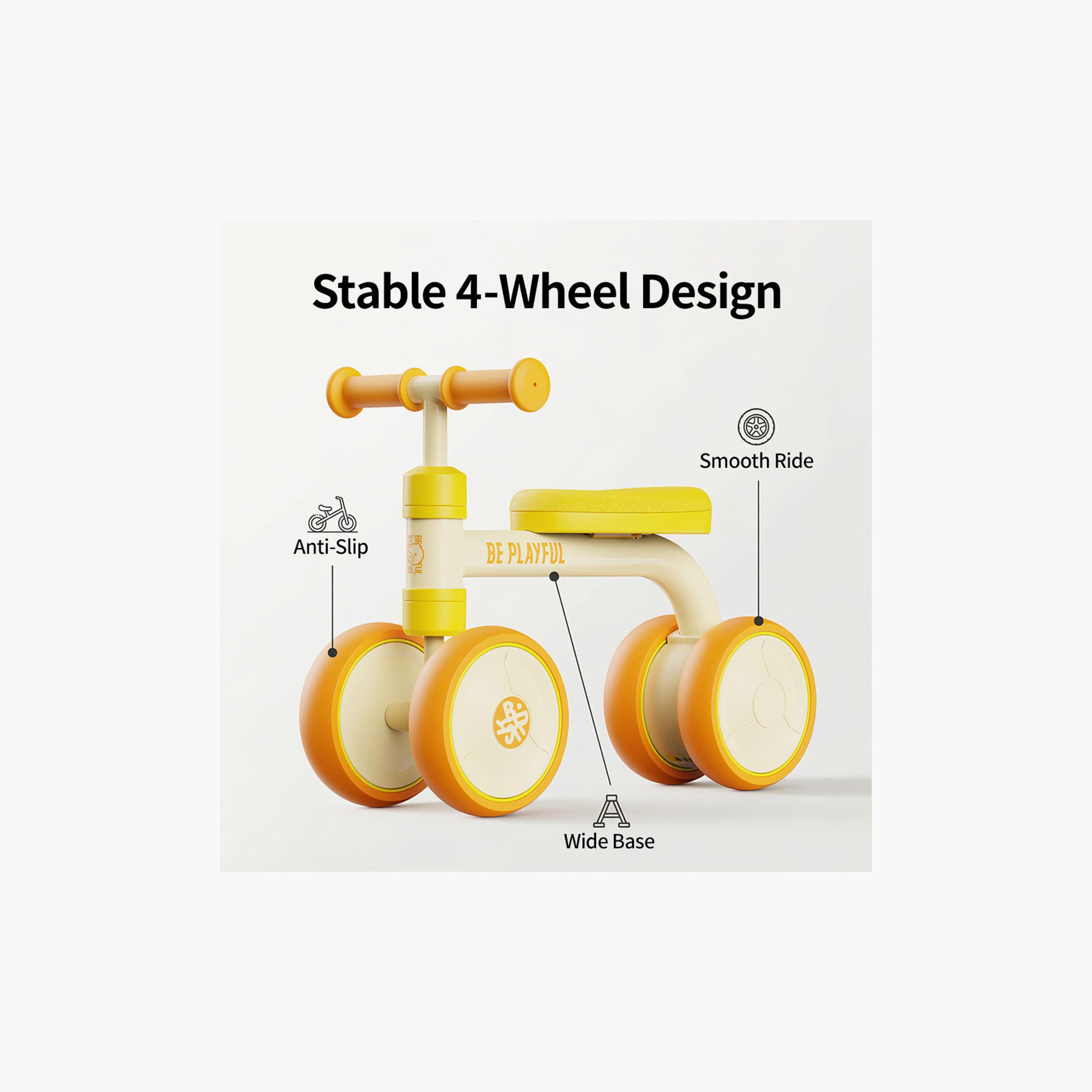 B Duck Balance Bike with Anti-Slip Handle & Wheels - Orange-toys-outdoor-bikesandrideons-image-5