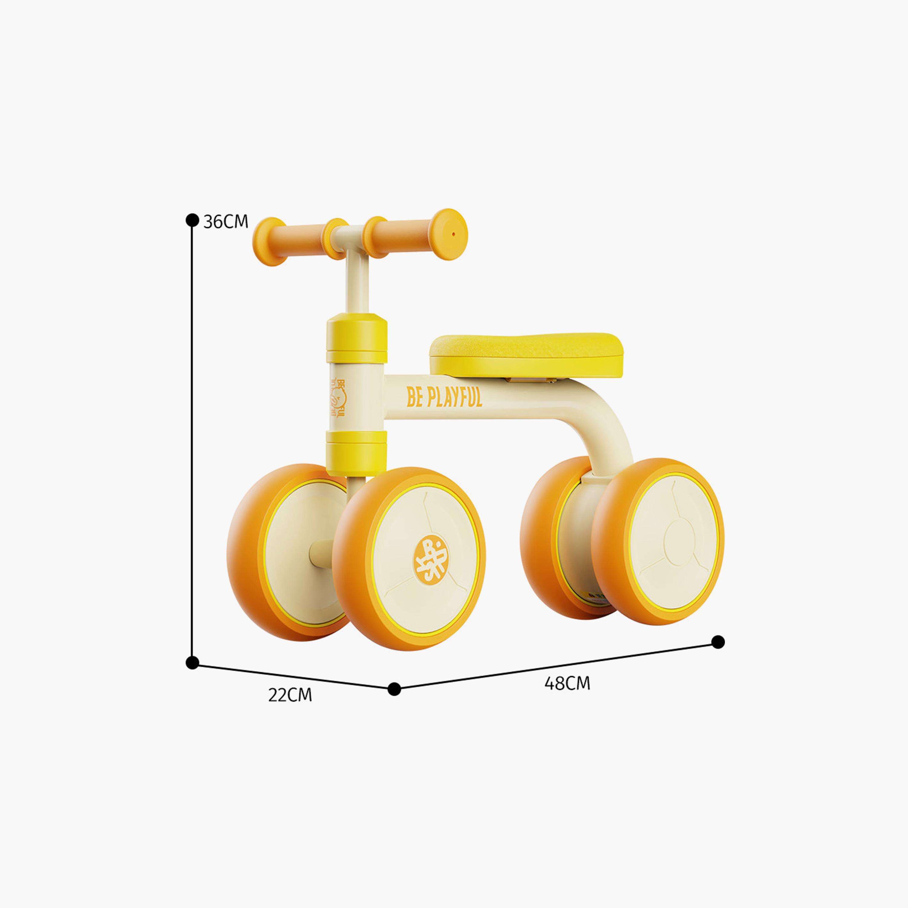 B Duck Balance Bike with Anti-Slip Handle & Wheels - Orange-toys-outdoor-bikesandrideons-image-6