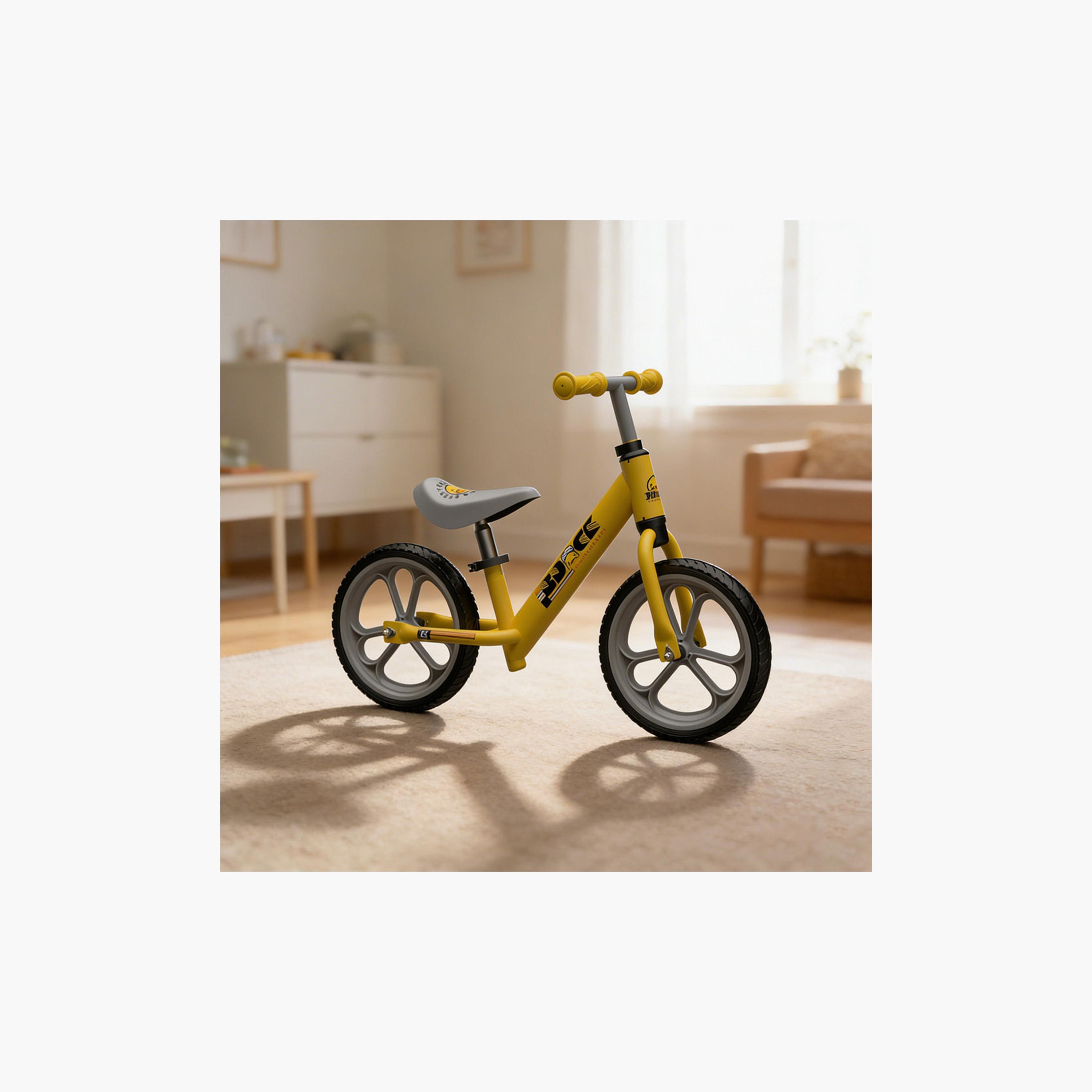 B Duck Balance Bike with Height Adjustable Handlebar, Anti-Slip Handle & Wheels - Yellow-toys-outdoor-bikesandrideons-bikes-image-7