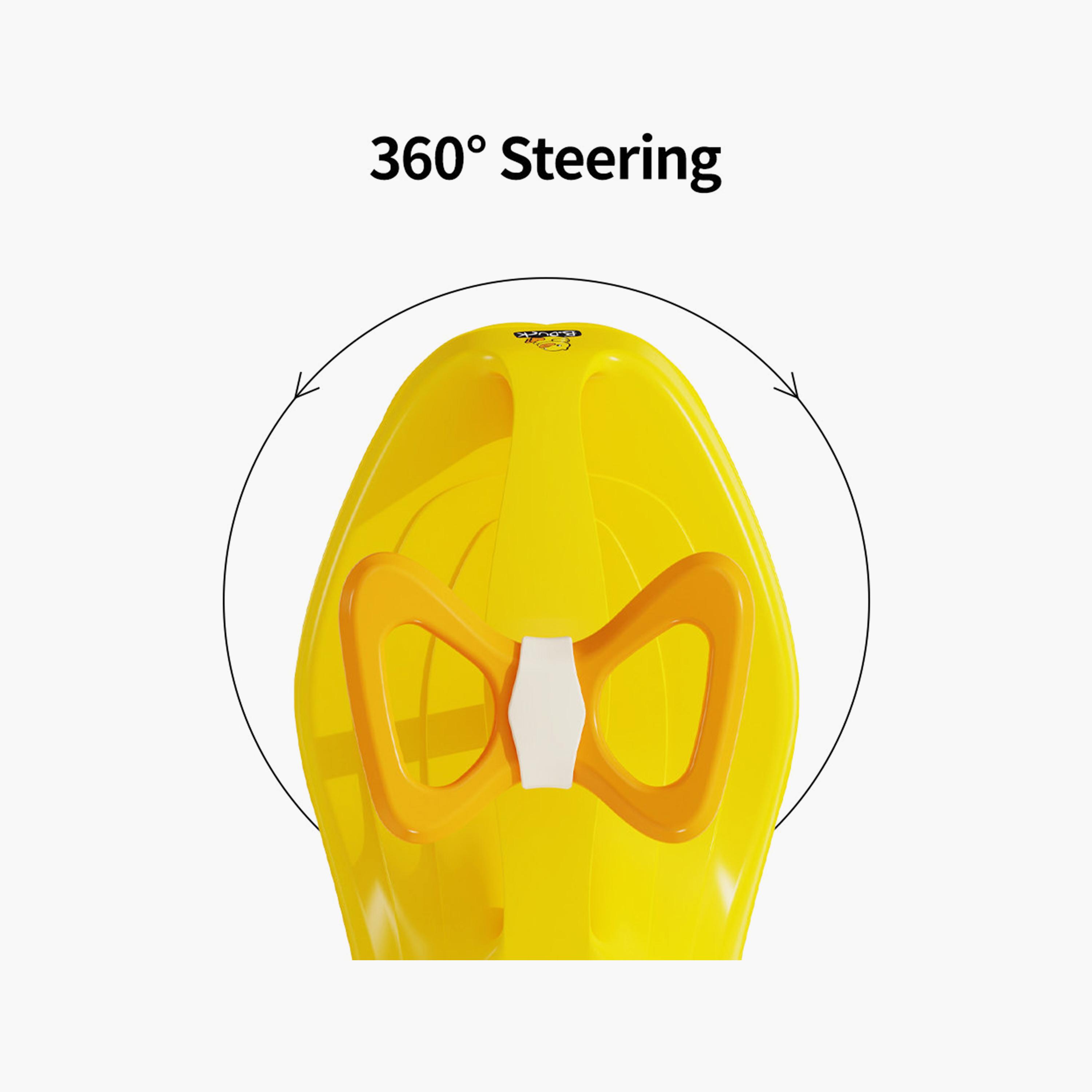 لعبة ركوب سيارة "تويست" مع عجلة قيادة تدور 360 درجة من بي داك - أصفر-toys-outdoor-bikesandrideons-manualrideons-image-4