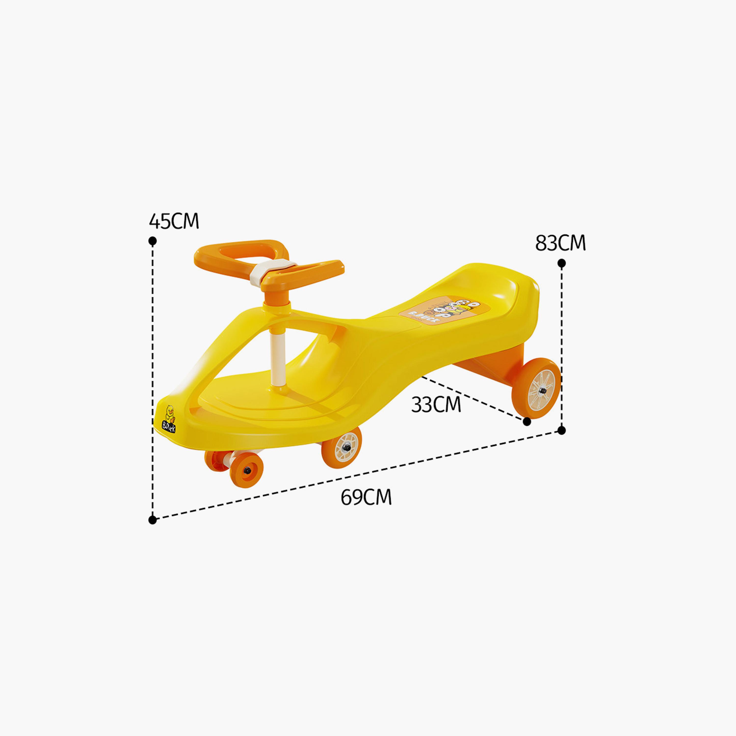 لعبة ركوب سيارة "تويست" مع عجلة قيادة تدور 360 درجة من بي داك - أصفر-toys-outdoor-bikesandrideons-manualrideons-image-8