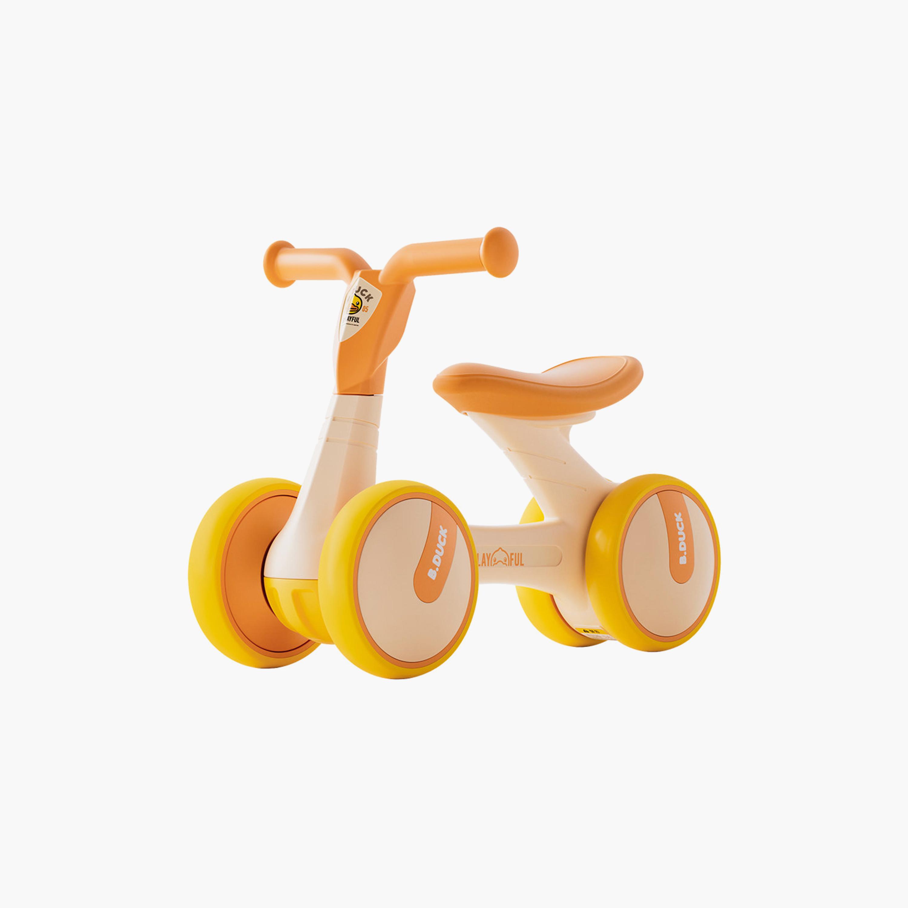 دراجة توازن مع عجلات ومقود مانع للانزلاق من بي داك - أصفر-toys-outdoor-bikesandrideons-image-1