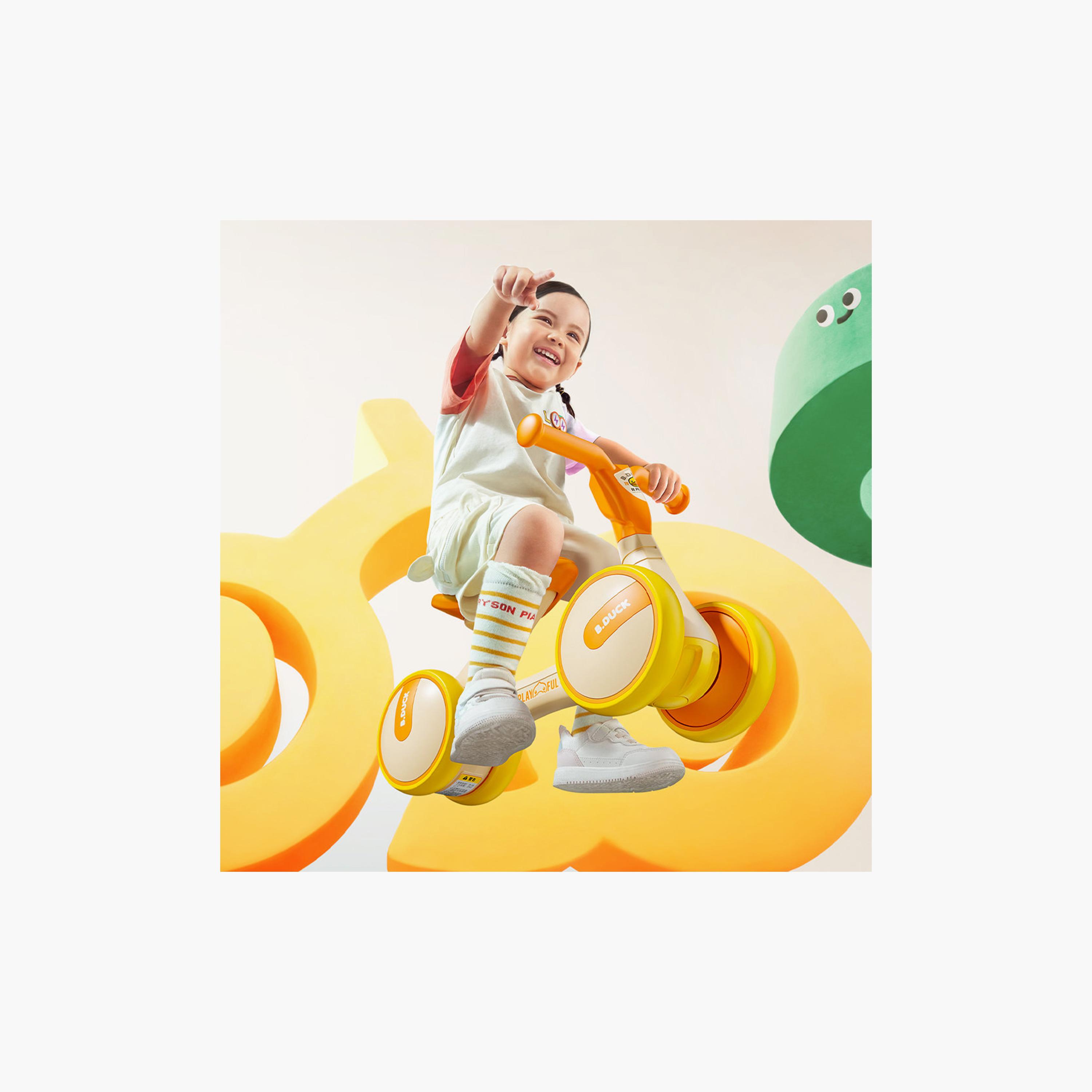 دراجة توازن مع عجلات ومقود مانع للانزلاق من بي داك - أصفر-toys-outdoor-bikesandrideons-image-7