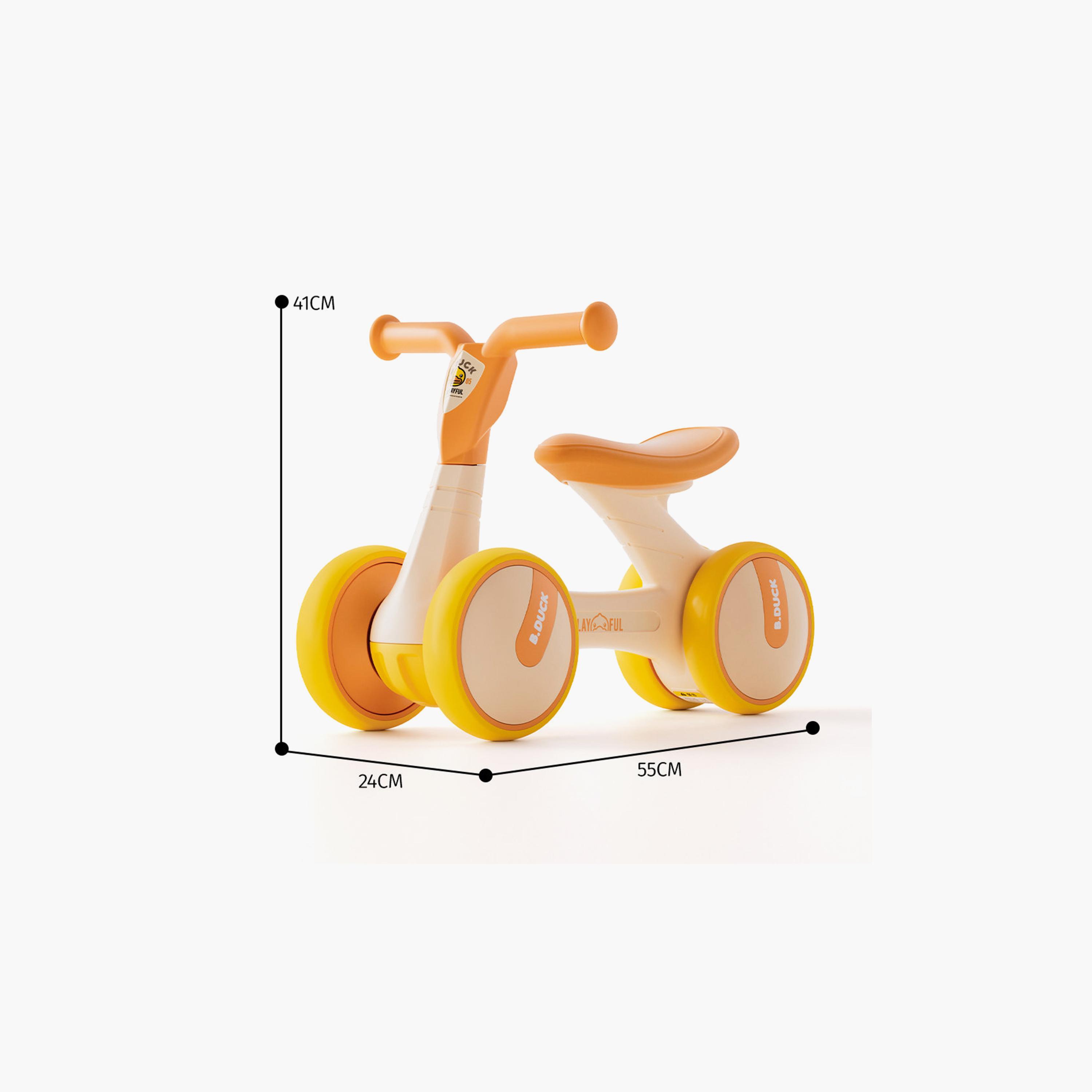 دراجة توازن مع عجلات ومقود مانع للانزلاق من بي داك - أصفر-toys-outdoor-bikesandrideons-image-8