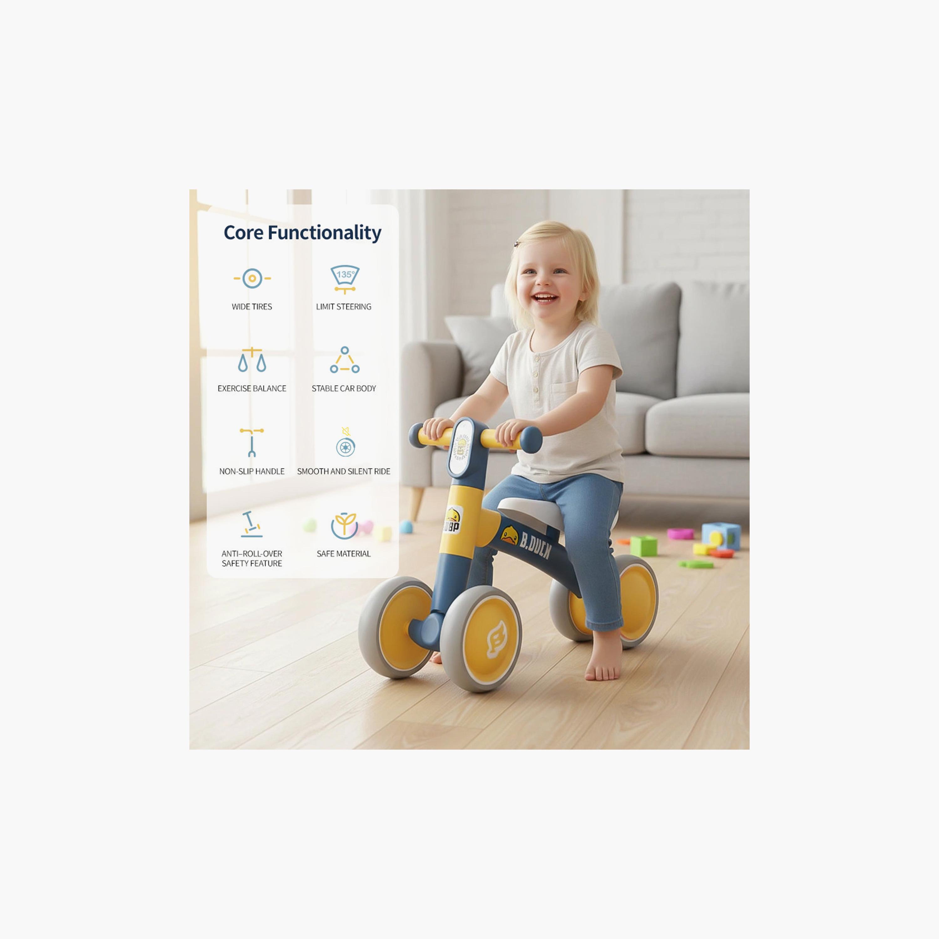 دراجة توازن مع عجلات ومقود مانع للانزلاق من بي داك - أزرق-toys-outdoor-bikesandrideons-image-3