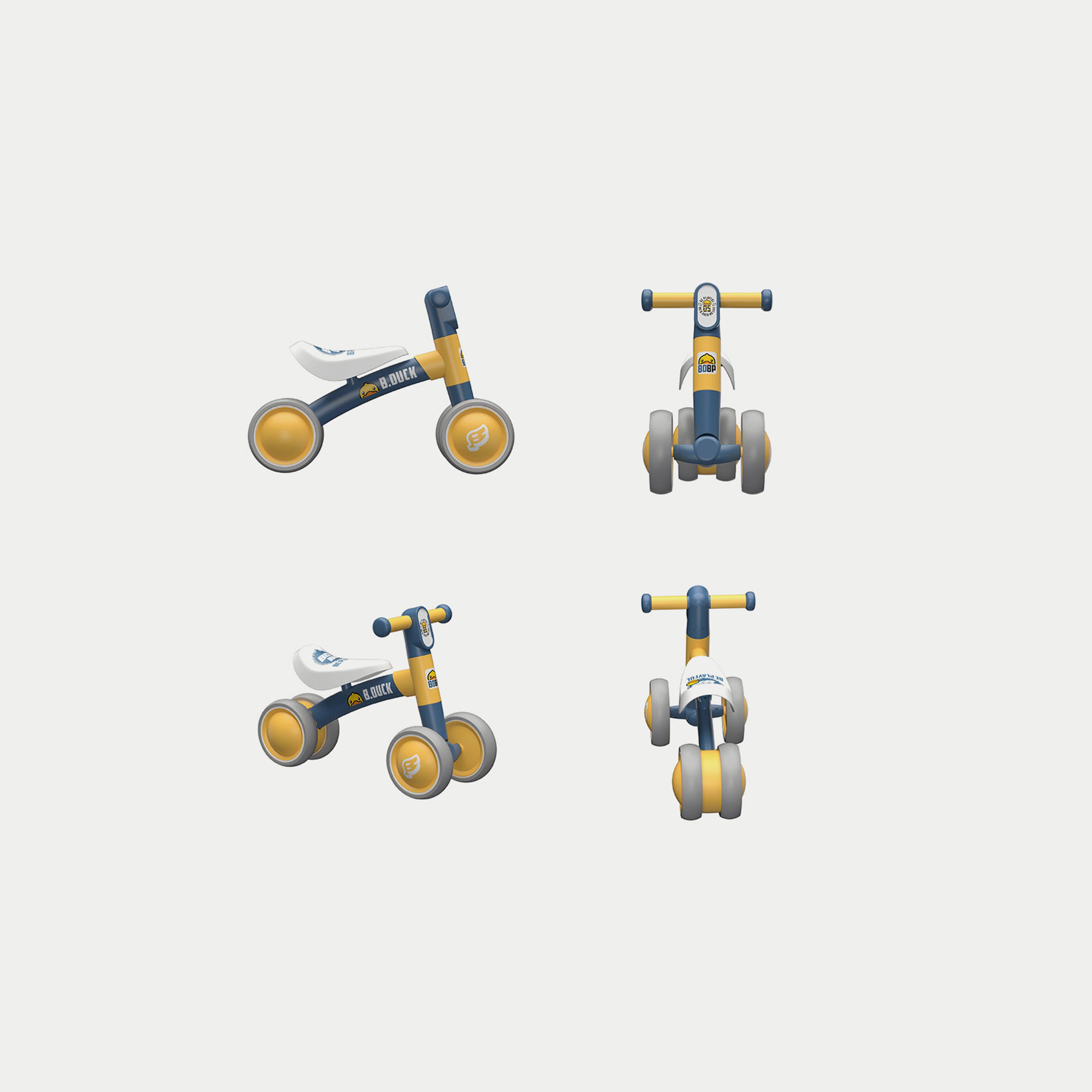 دراجة توازن مع عجلات ومقود مانع للانزلاق من بي داك - أزرق-toys-outdoor-bikesandrideons-image-6