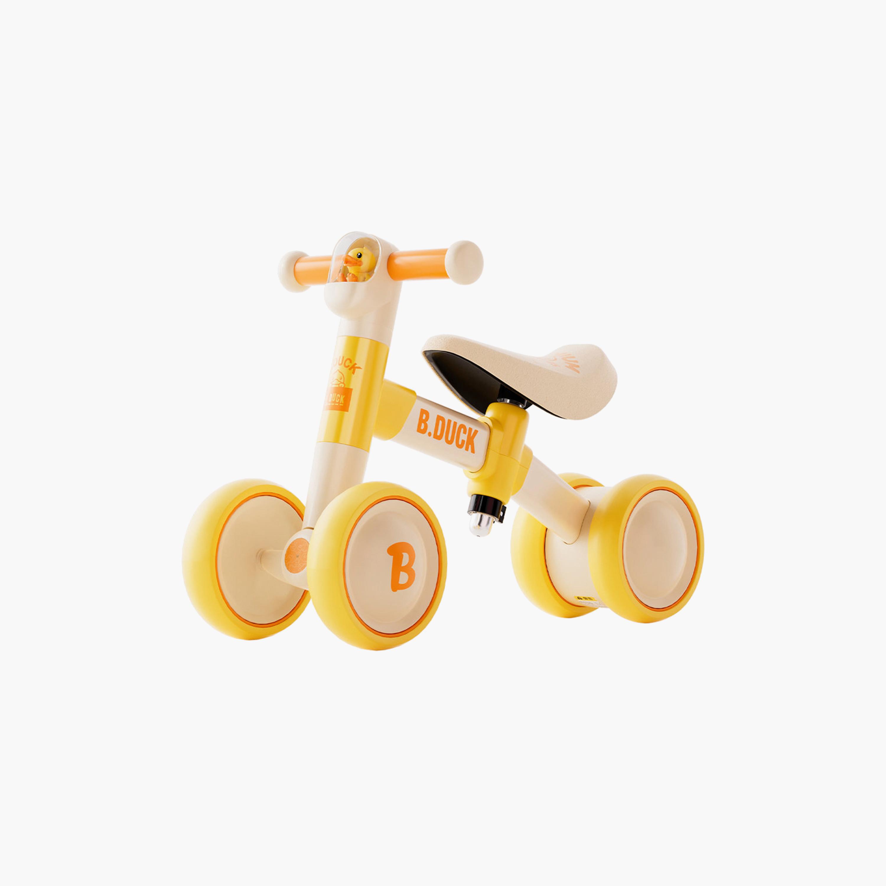 دراجة توازن مع مقود قابل لتعديل الارتفاع ومقابض وعجلات مانعة للانزلاق من بي داك - أصفر-toys-outdoor-bikesandrideons-image-1