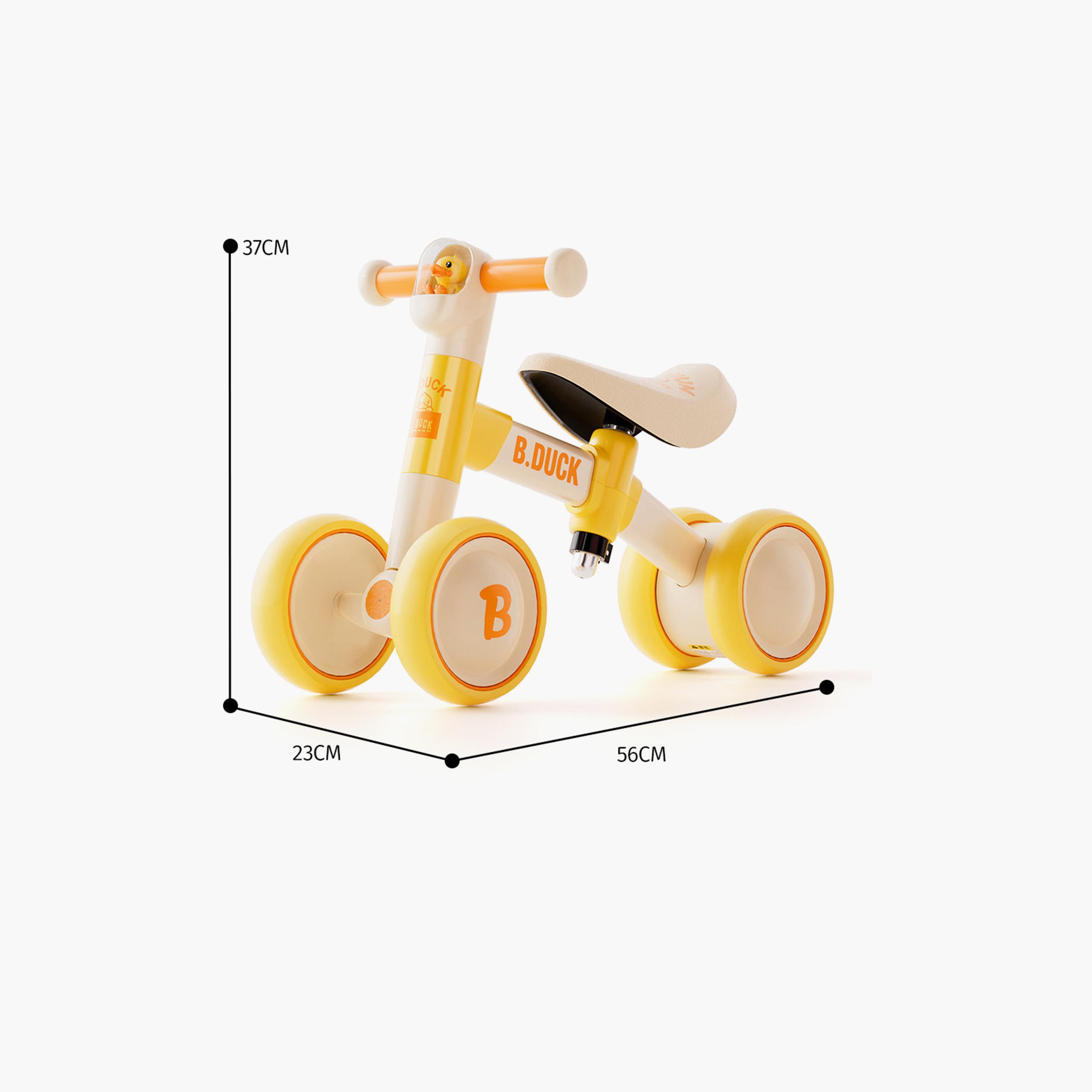 دراجة توازن مع مقود قابل لتعديل الارتفاع ومقابض وعجلات مانعة للانزلاق من بي داك - أصفر-toys-outdoor-bikesandrideons-image-7