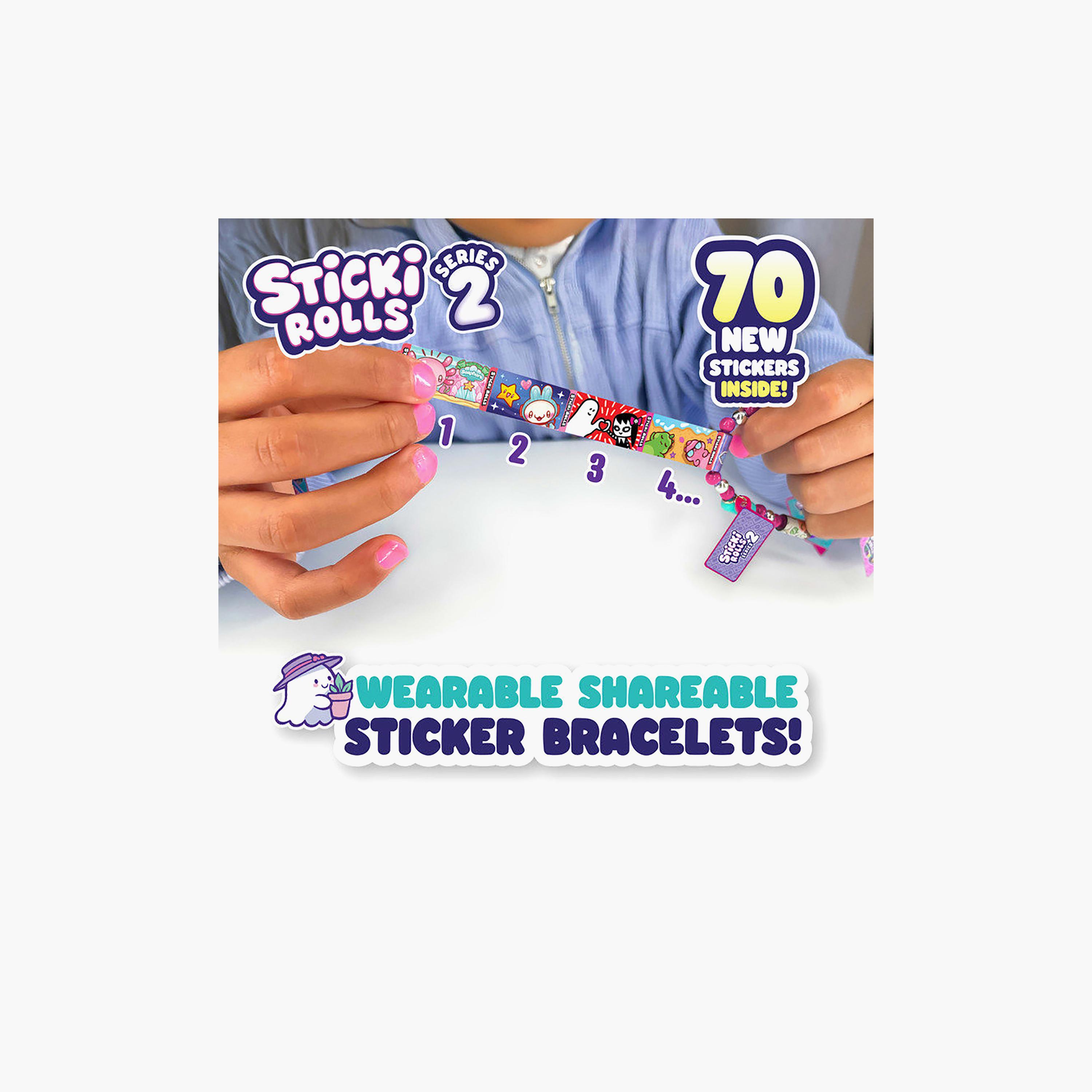 Sky Castle Sticki Rolls Series 2 Collectible Sticker Bracelet Set-school-artsandcrafts-image-3