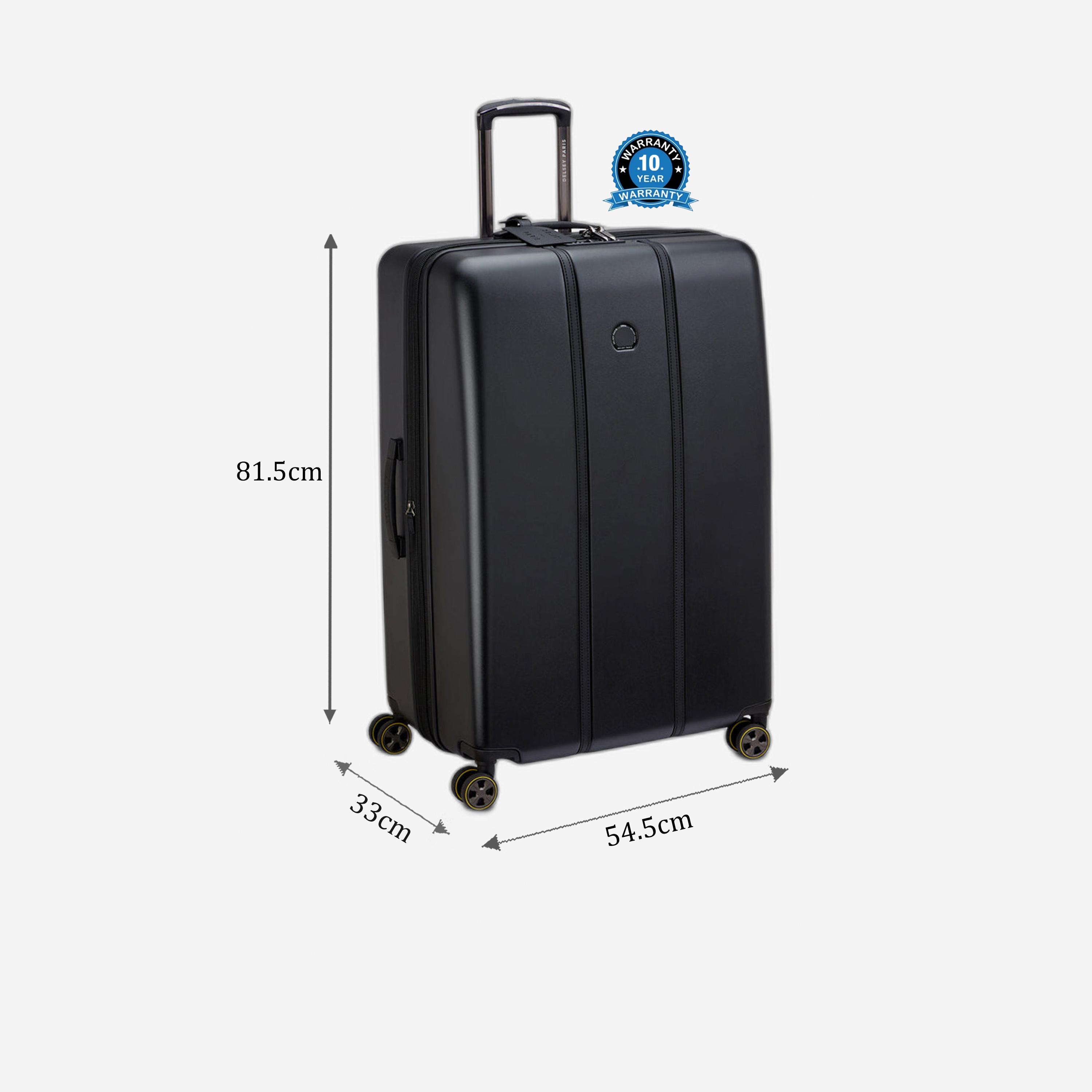 Delsey Paris Cadence 81.5 CM Extra Large Check-in Polycarbonate with ABS Hard Sided 4-Wheeler Spinner Trolley Bag with TSA Lock-travel-luggagesandbags-luggage-image-2