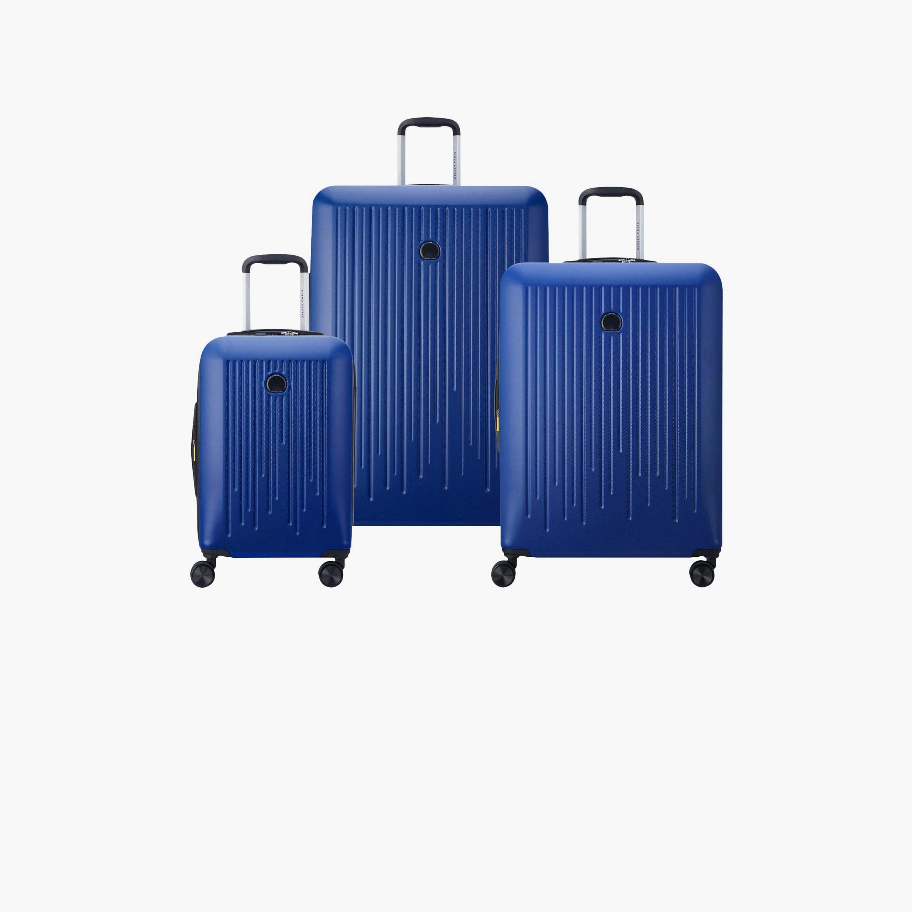 Delsey Paris Christine Set of 3 Polycarbonate with ABS Hard Sided 4-Wheeler Spinner Trolley Bag with TSA Lock-travel-luggagesandbags-luggage-image-1