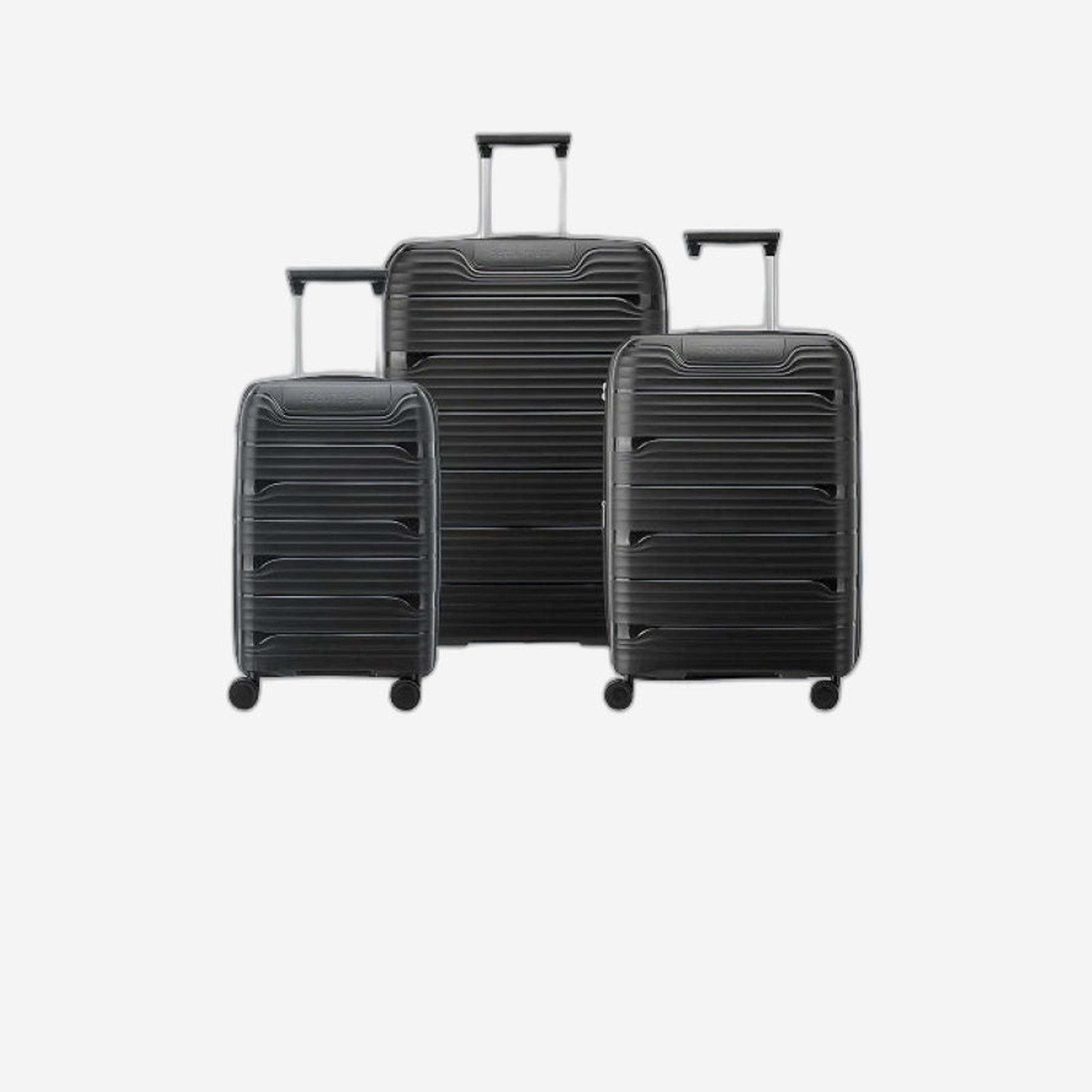 Delsey Paris Securitech Dune Set of 3 Polycarbonate with ABS Hard Sided 4-Wheeler Spinner Trolley Bag with TSA Lock-travel-luggagesandbags-luggage-image-1