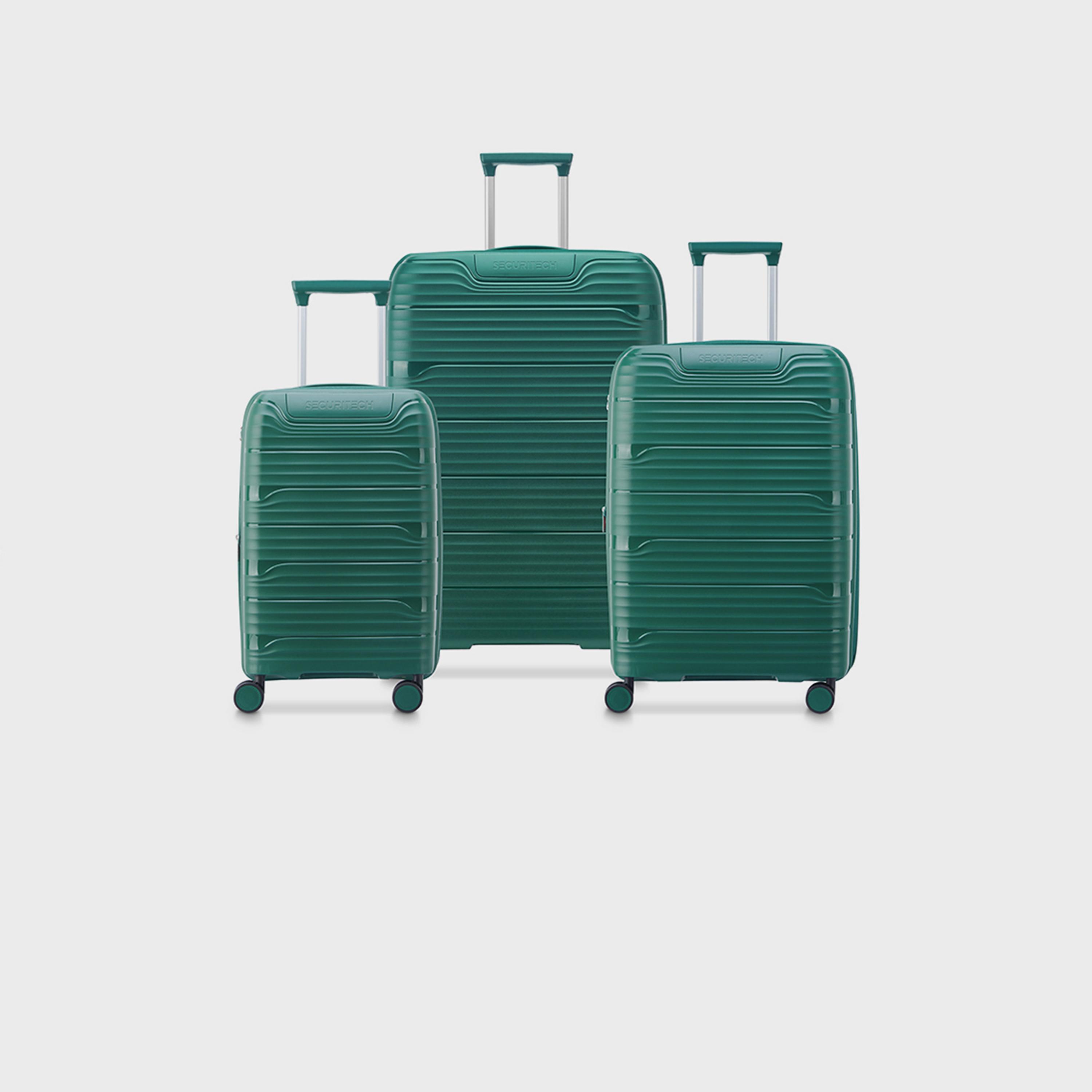 Delsey Paris Securitech Dune Set of 3 Polycarbonate with ABS Hard Sided 4-Wheeler Spinner Trolley Bag with TSA Lock-travel-luggagesandbags-luggage-image-1