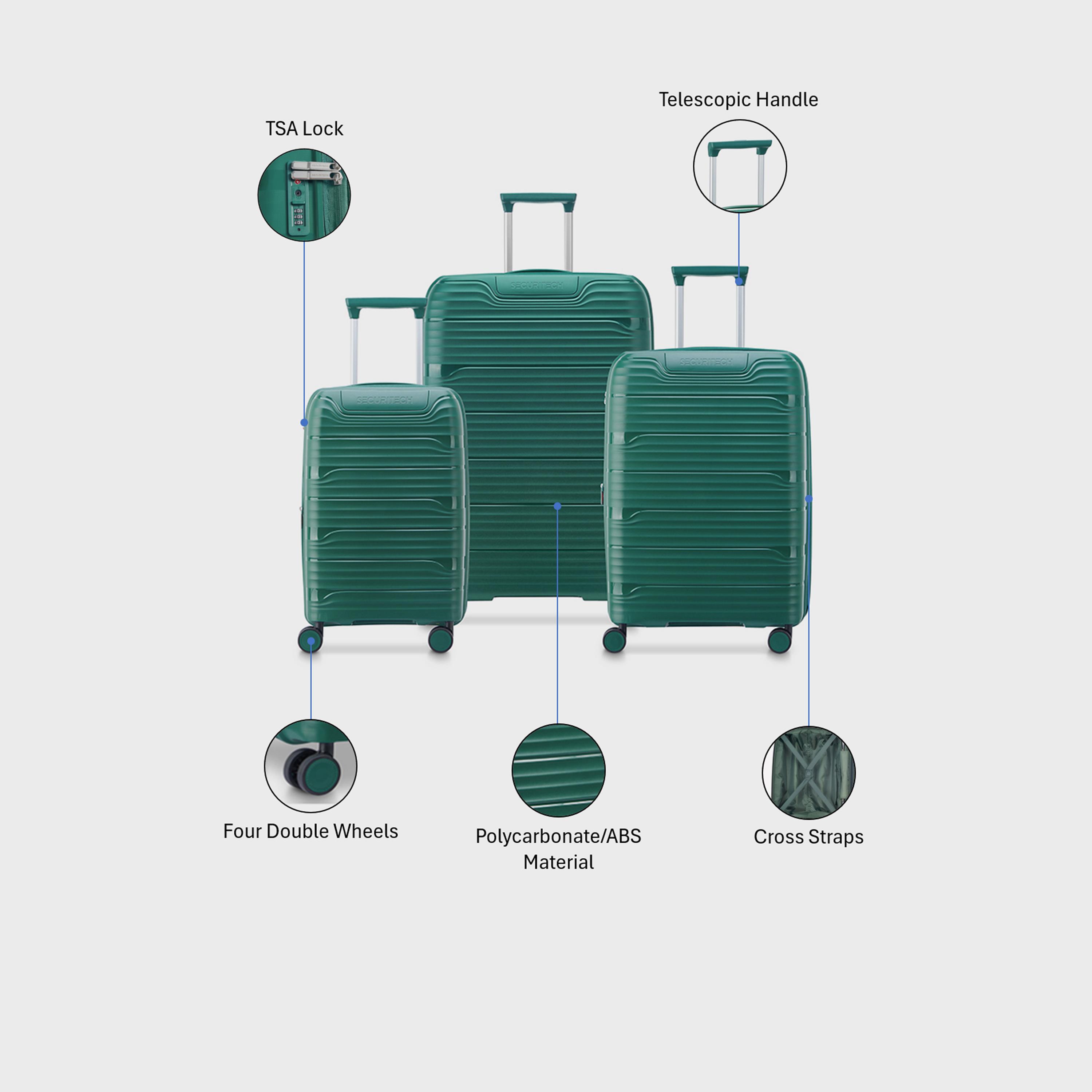Delsey Paris Securitech Dune Set of 3 Polycarbonate with ABS Hard Sided 4-Wheeler Spinner Trolley Bag with TSA Lock-travel-luggagesandbags-luggage-image-2