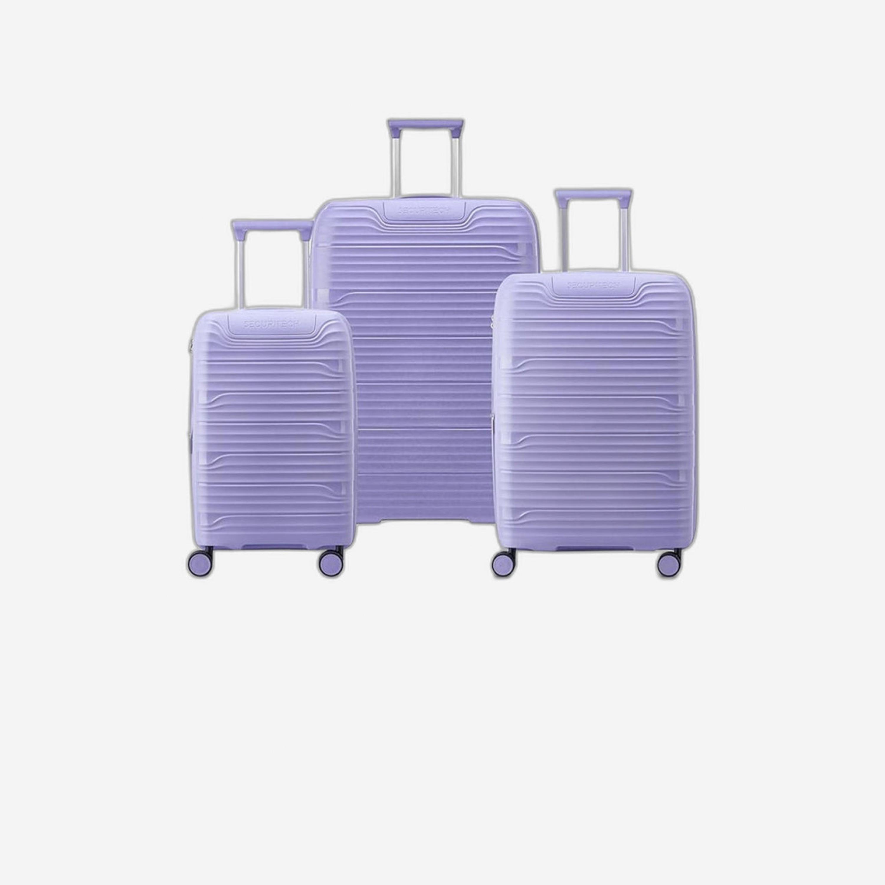Delsey Paris Securitech Dune Set of 3 Polycarbonate with ABS Hard Sided 4-Wheeler Spinner Trolley Bag with TSA Lock-travel-luggagesandbags-luggage-image-1