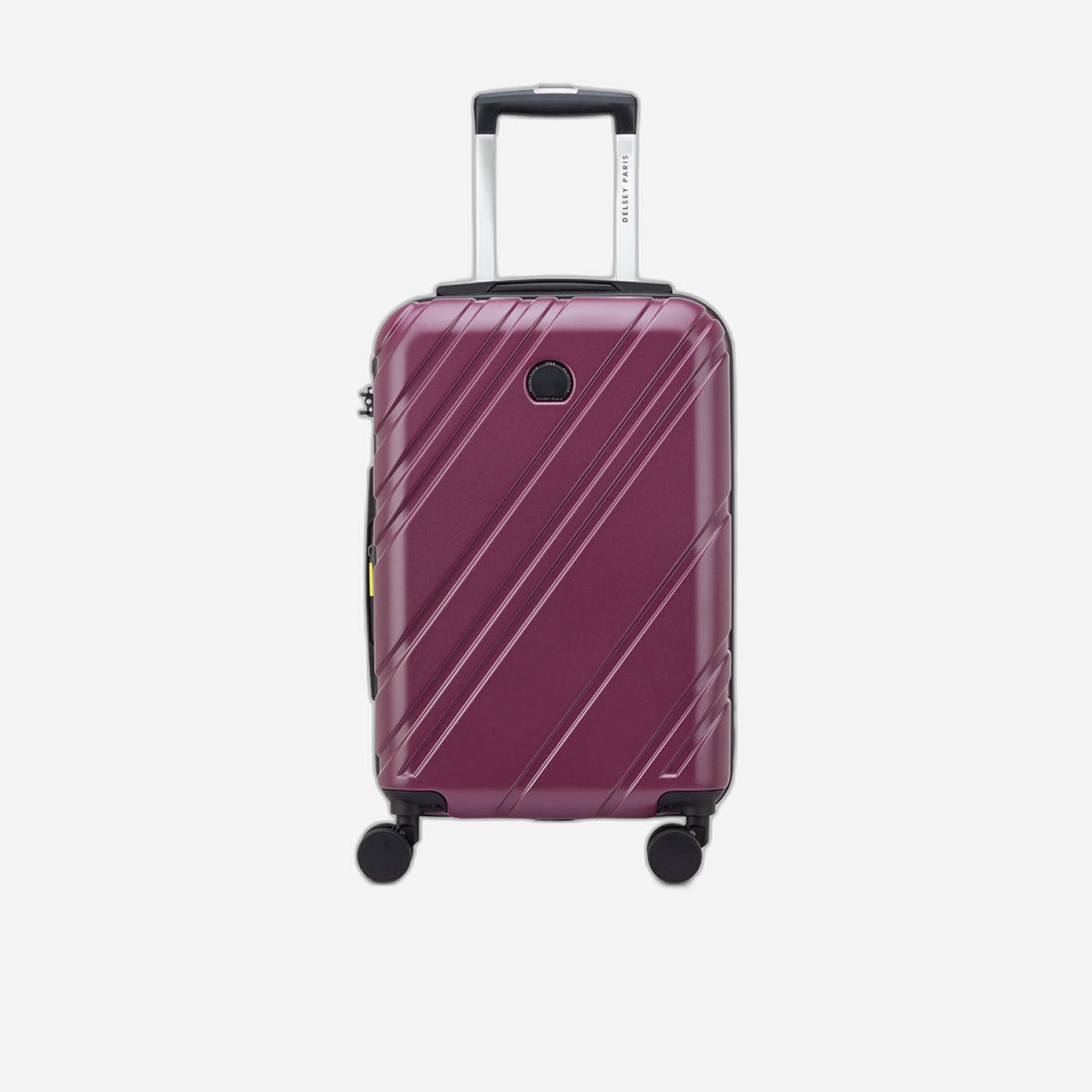 Delsey Paris Maxence 55 CM Small Cabin Polycarbonate with ABS Hard Sided 4-Wheeler Spinner Trolley Bag with TSA Lock-travel-luggagesandbags-luggage-image-1
