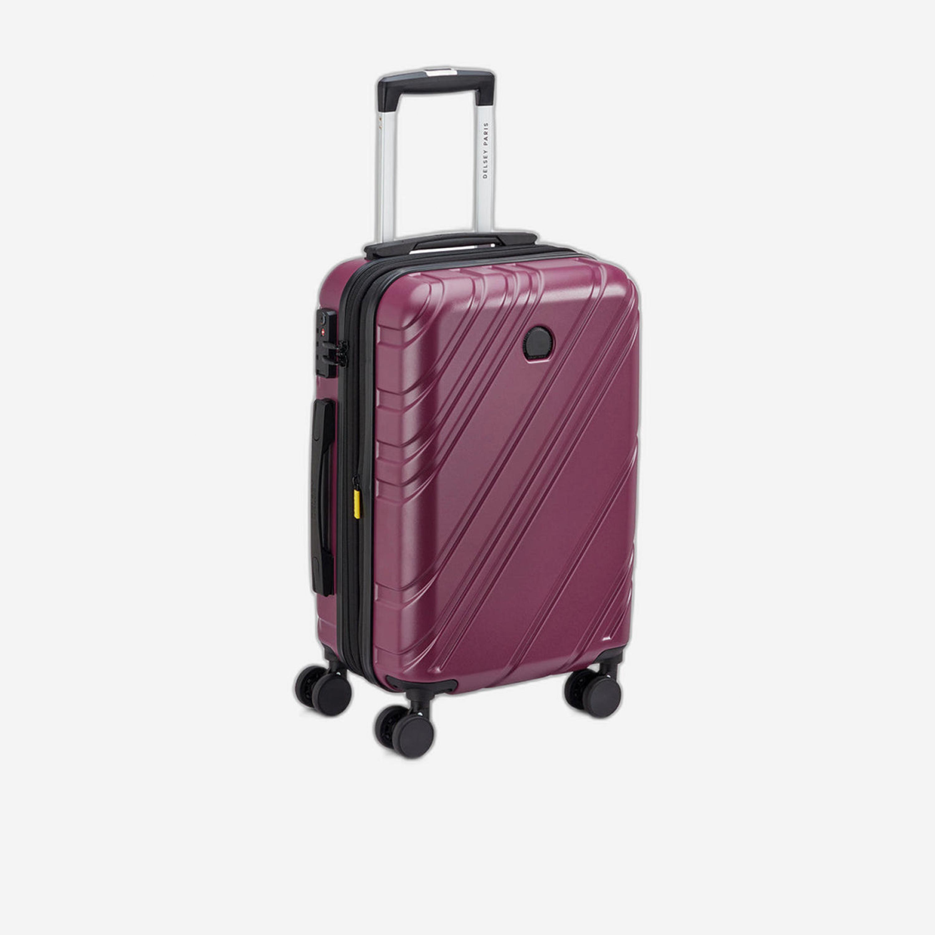 Delsey Paris Maxence 55 CM Small Cabin Polycarbonate with ABS Hard Sided 4-Wheeler Spinner Trolley Bag with TSA Lock-travel-luggagesandbags-luggage-image-5