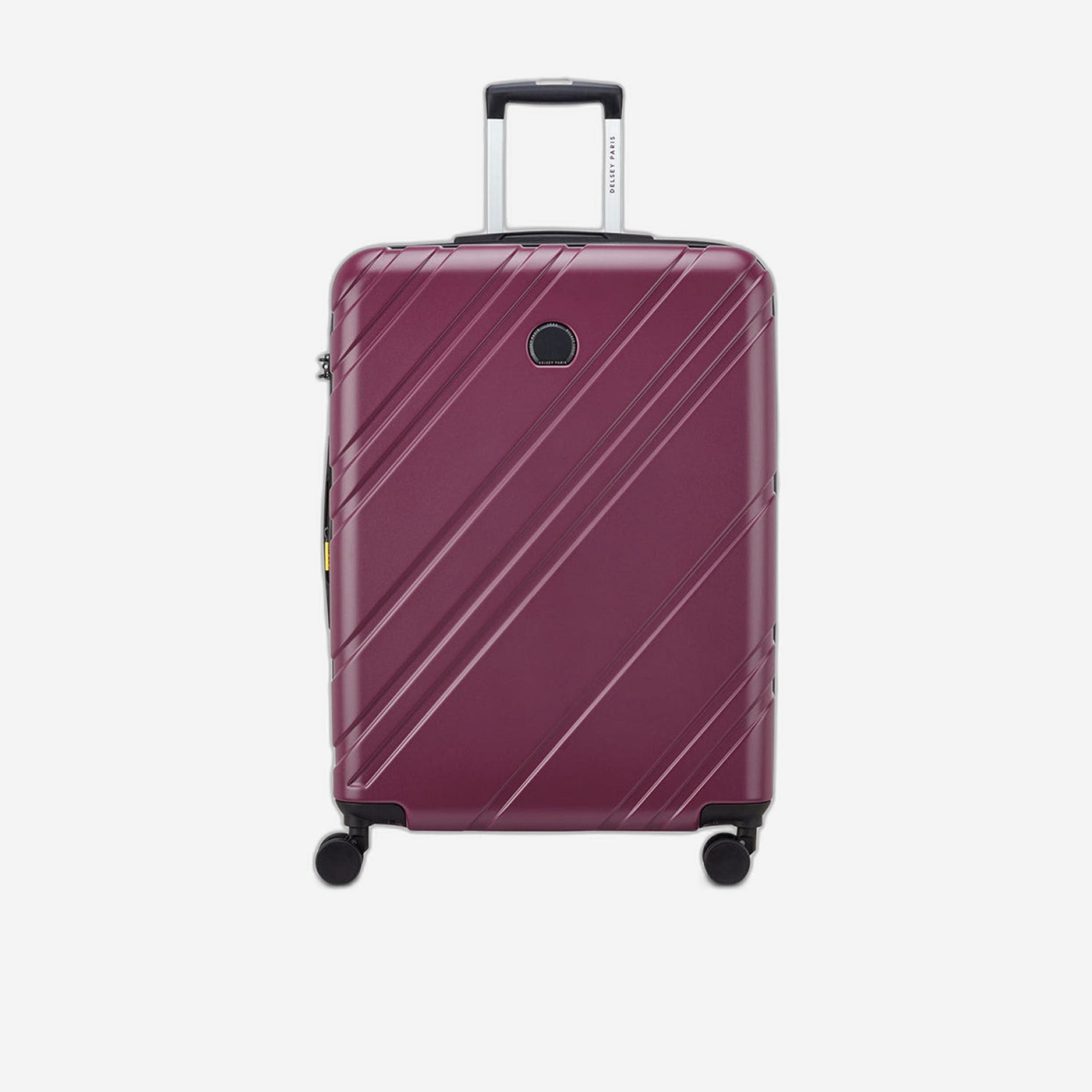 Delsey Paris Maxence 70 CM Medium Check-in Polycarbonate with ABS Hard Sided 4-Wheeler Spinner Trolley Bag with TSA Lock-travel-luggagesandbags-luggage-image-1