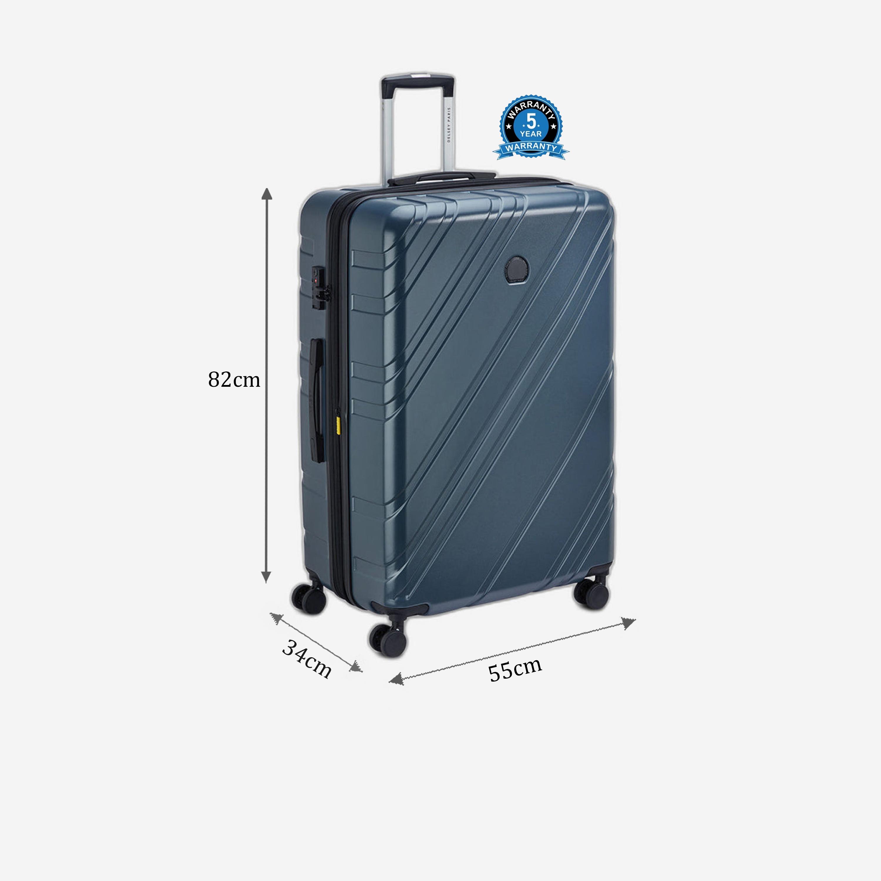 Delsey Paris Maxence 82 CM Extra Large Check-in Polycarbonate with ABS Hard Sided 4-Wheeler Spinner Trolley Bag with TSA Lock-travel-luggagesandbags-luggage-image-2