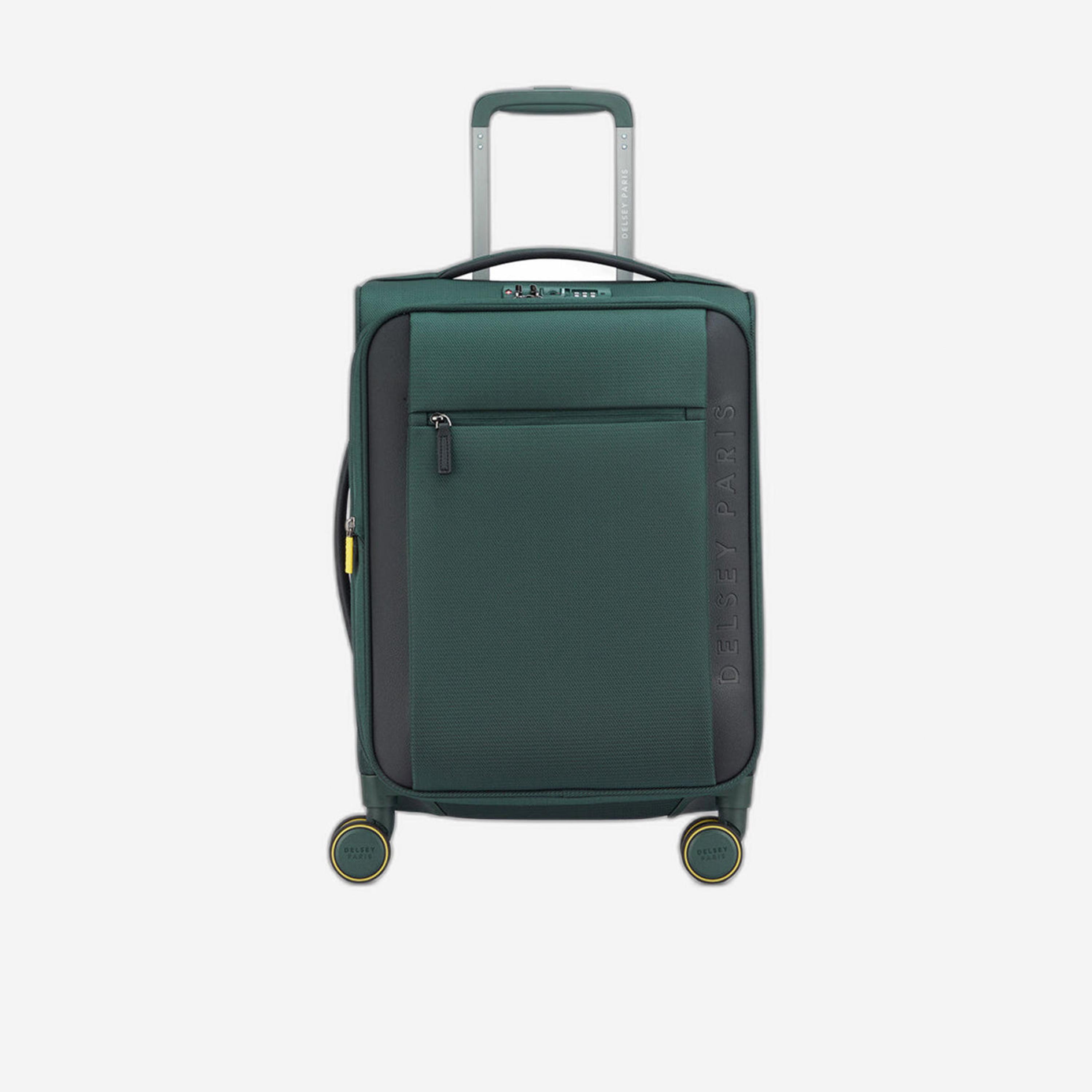 Delsey Paris Montmartre 3.0 55 CM Small Cabin Polyester Soft Sided 4-Wheeler Spinner Trolley Bag with TSA Lock-travel-luggagesandbags-luggage-image-1
