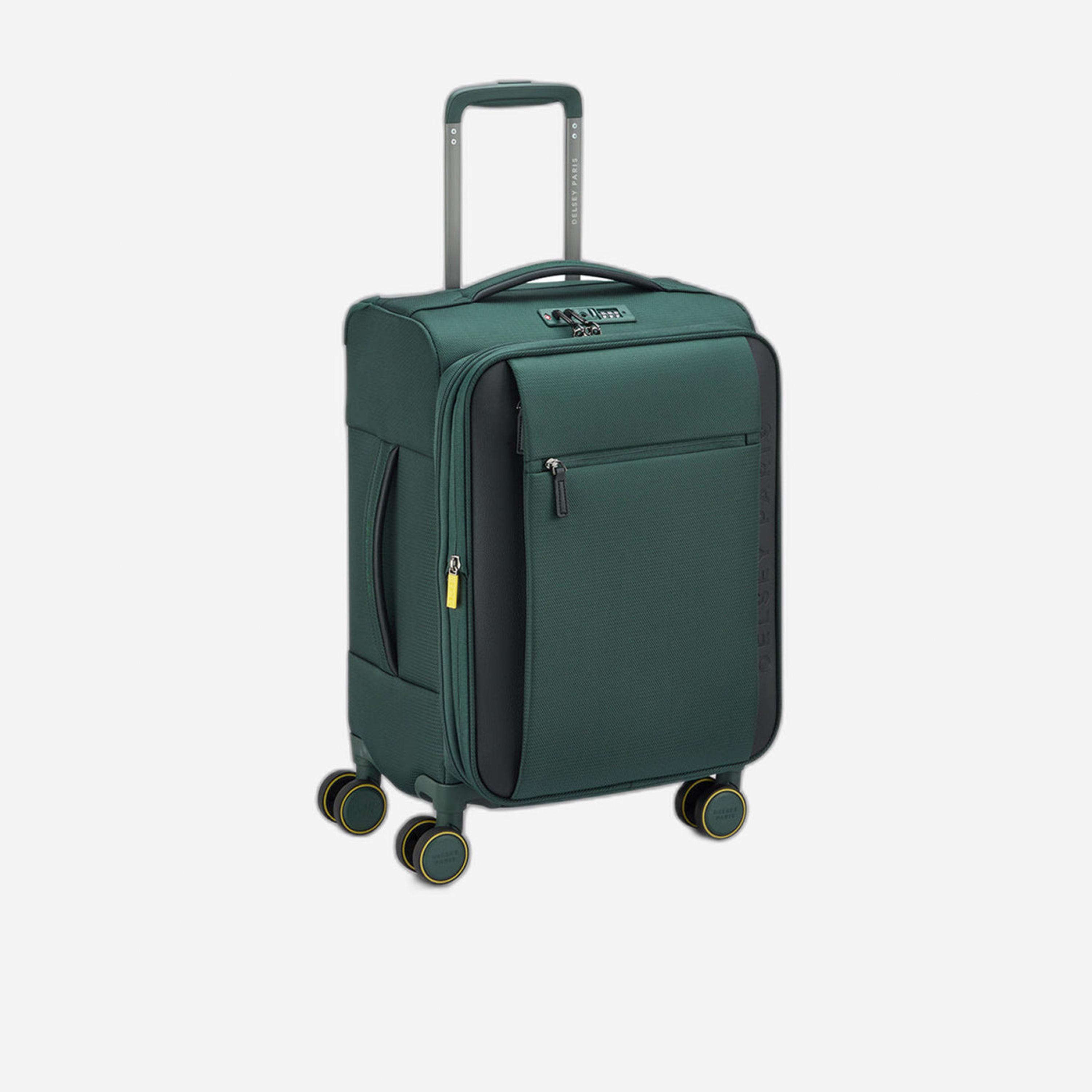 Delsey Paris Montmartre 3.0 55 CM Small Cabin Polyester Soft Sided 4-Wheeler Spinner Trolley Bag with TSA Lock-travel-luggagesandbags-luggage-image-5