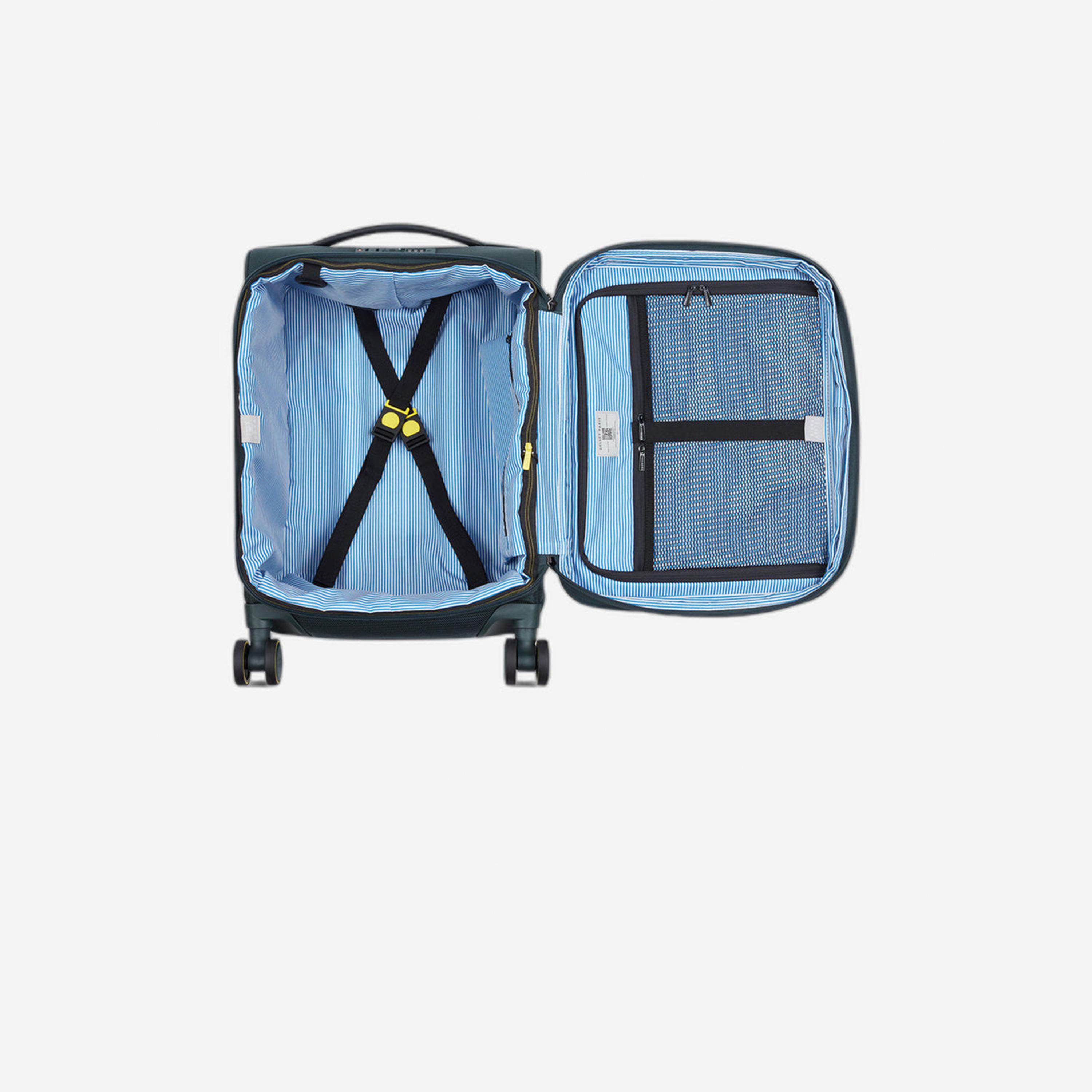 Delsey Paris Montmartre 3.0 55 CM Small Cabin Polyester Soft Sided 4-Wheeler Spinner Trolley Bag with TSA Lock-travel-luggagesandbags-luggage-image-6
