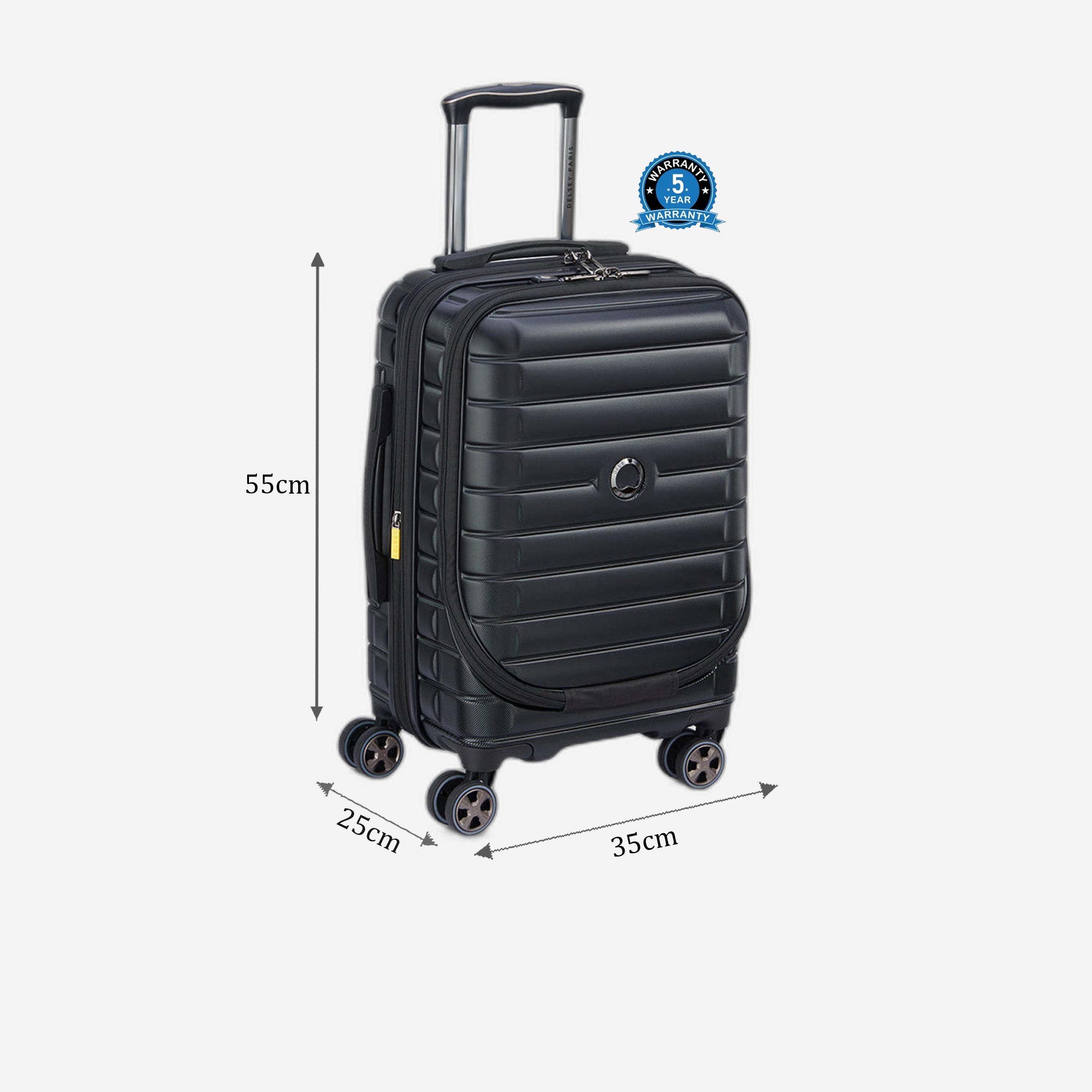 Delsey Paris Shadow 5.0 55 CM Small Cabin Polycarbonate with ABS Hard Sided 4-Wheeler Spinner Trolley Bag with TSA Lock-travel-luggagesandbags-luggage-image-2