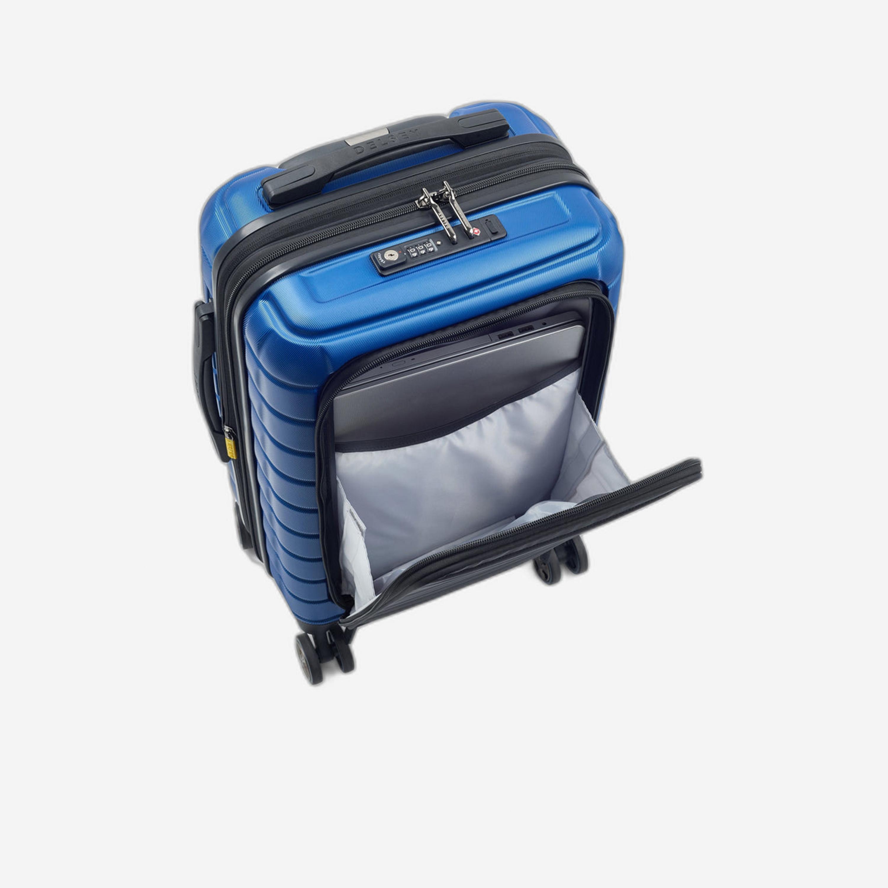 Delsey Paris Shadow 5.0 55 CM Small Cabin Polycarbonate with ABS Hard Sided 4-Wheeler Spinner Trolley Bag with TSA Lock-travel-luggagesandbags-luggage-image-5