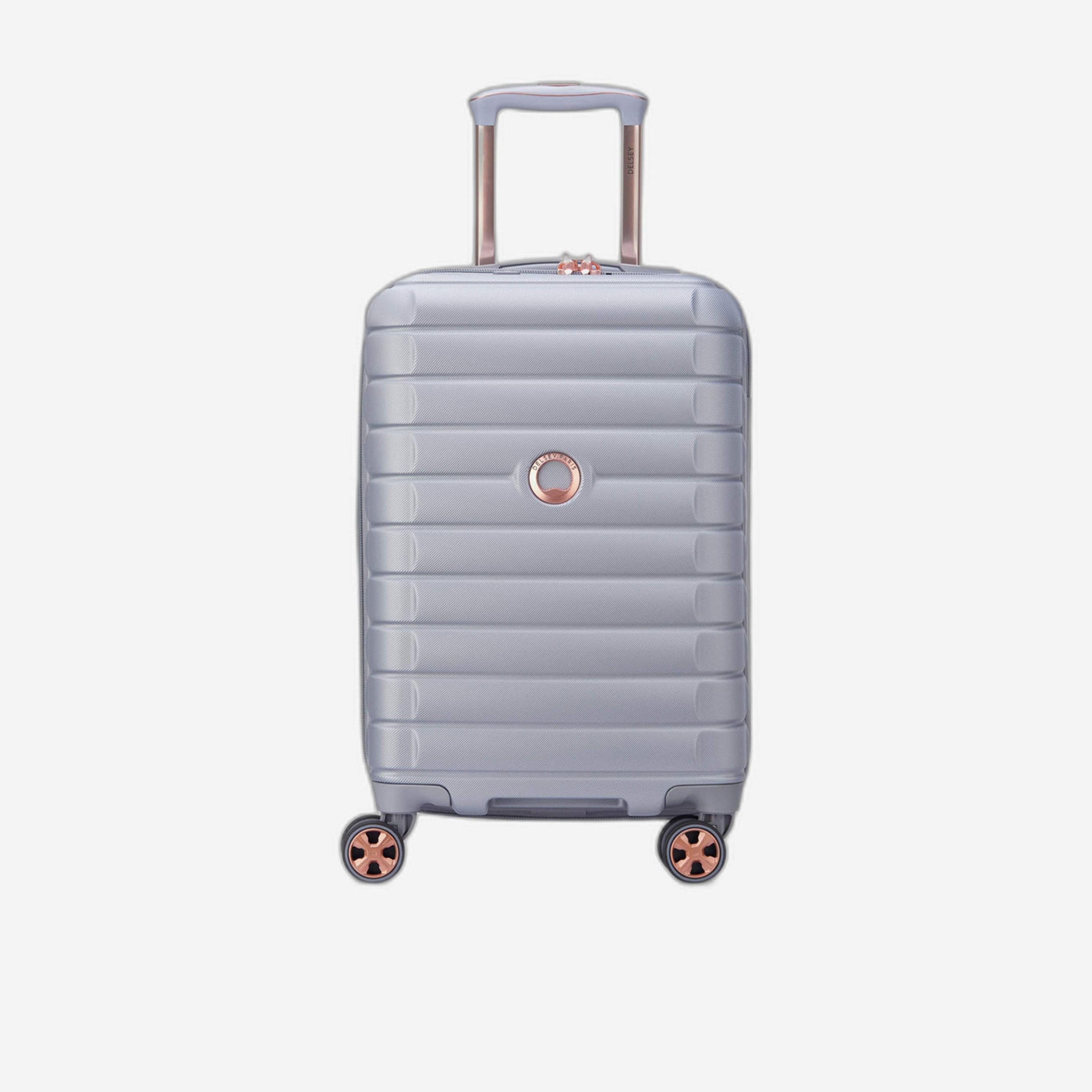 Delsey Paris Shadow 5.0 55 CM Small Cabin Polycarbonate with ABS Hard Sided 4-Wheeler Spinner Trolley Bag with TSA Lock-travel-luggagesandbags-luggage-image-1