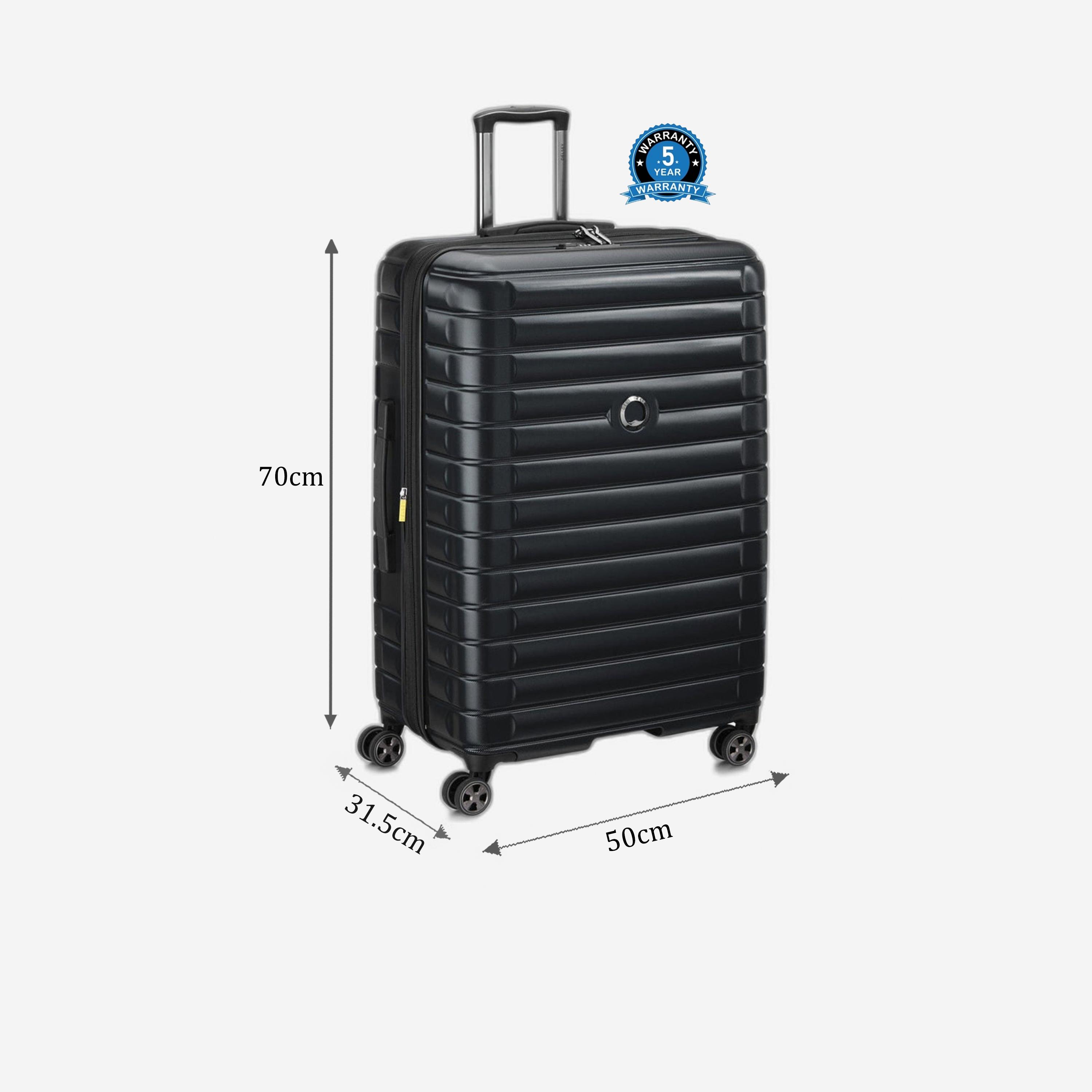 Delsey Paris Shadow 5.0 70 CM Large Check-in Polycarbonate with ABS Hard Sided 4-Wheeler Spinner Trolley Bag with TSA Lock-travel-luggagesandbags-luggage-image-2