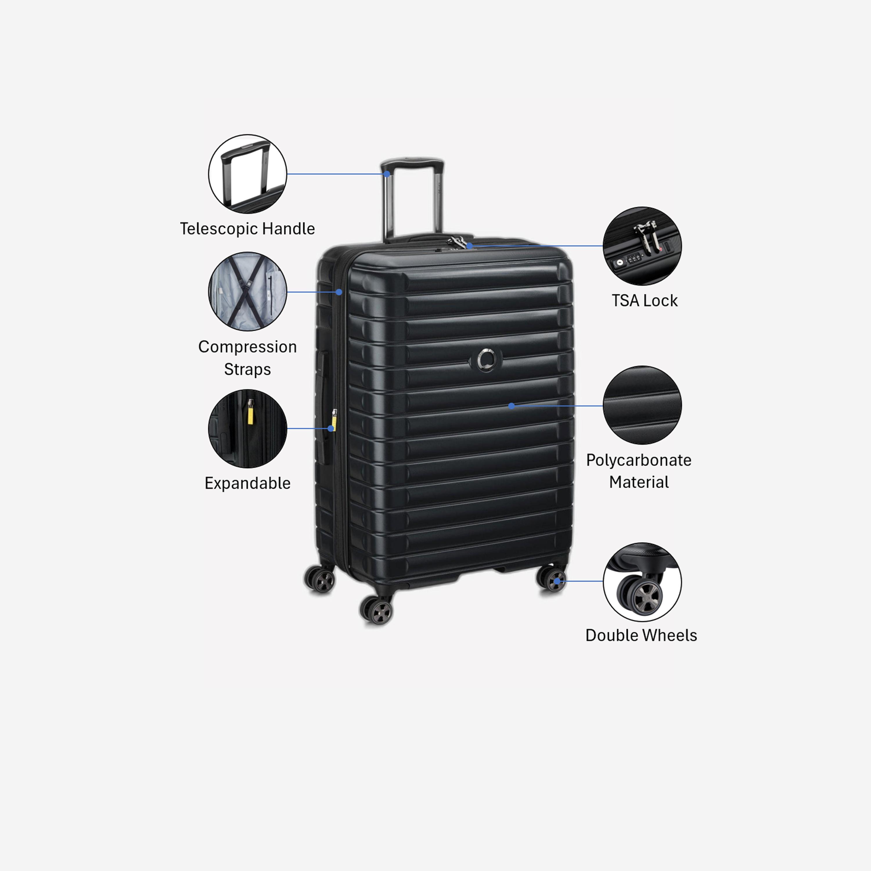 Delsey Paris Shadow 5.0 70 CM Large Check-in Polycarbonate with ABS Hard Sided 4-Wheeler Spinner Trolley Bag with TSA Lock-travel-luggagesandbags-luggage-image-3