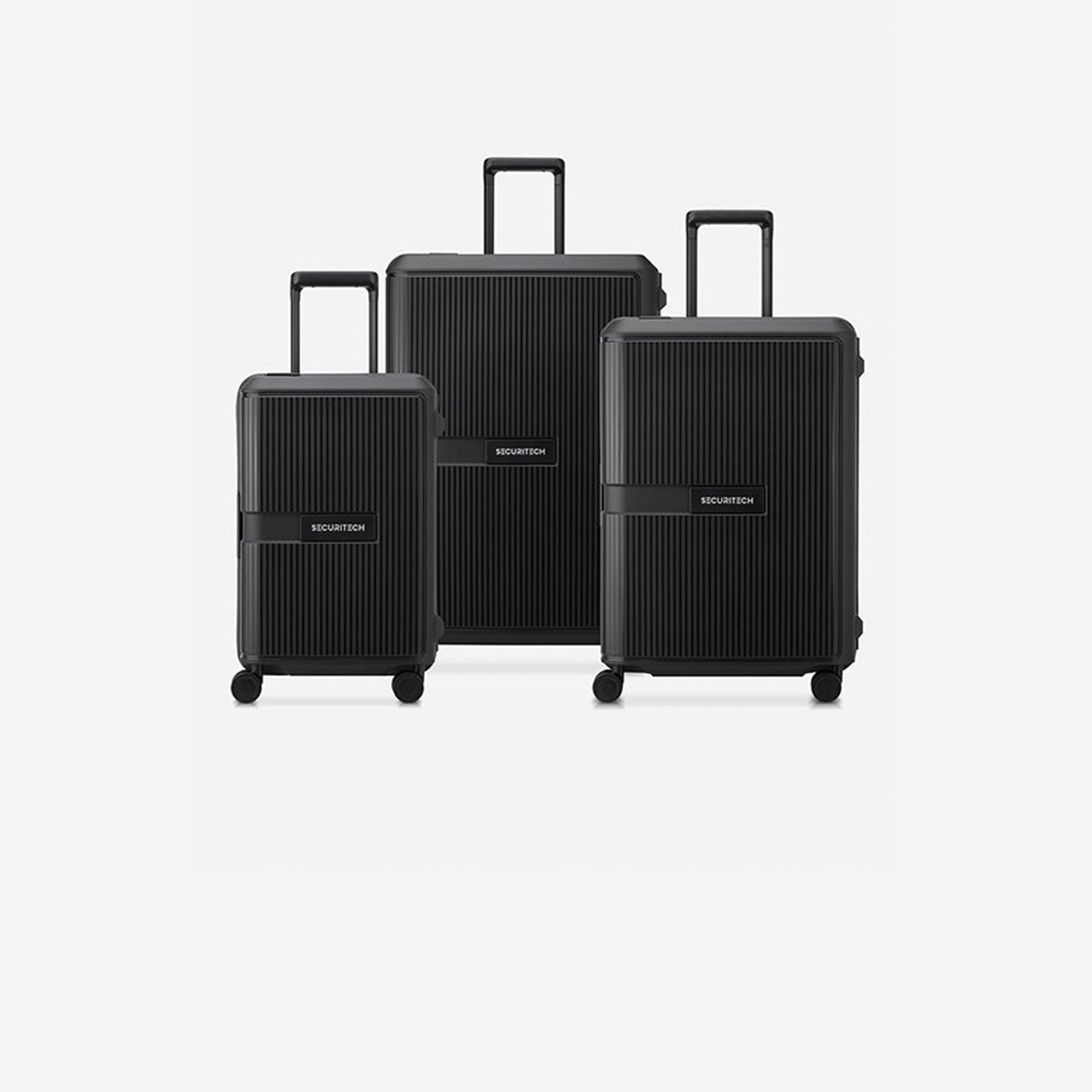 Delsey Paris Securitech Stone Set of 3 Polyproylene Hard Sided 4-Wheeler Spinner Trolley Bag with TSA Lock-travel-luggagesandbags-luggage-image-1