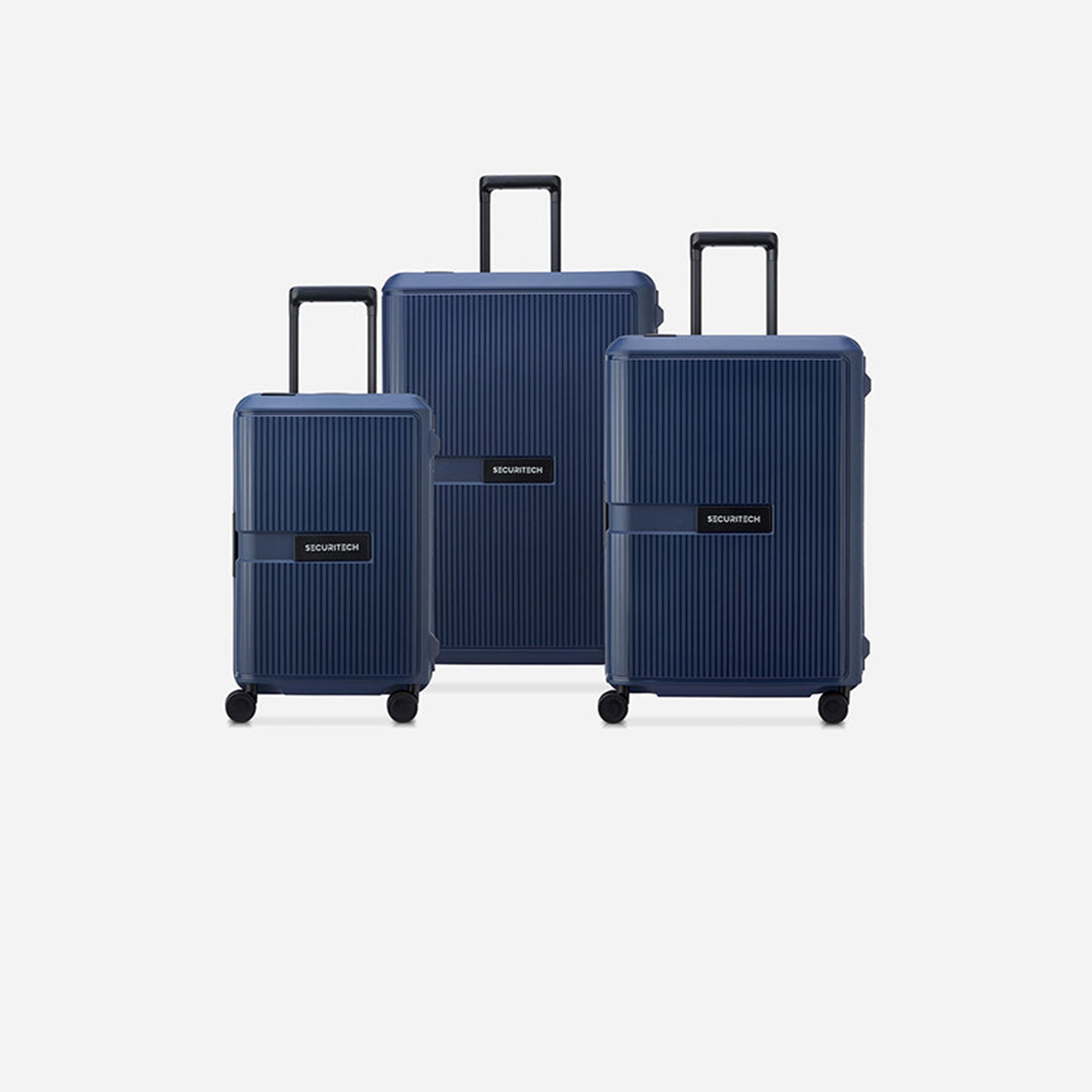 Delsey Paris Securitech Stone Set of 3 Polyproylene Hard Sided 4-Wheeler Spinner Trolley Bag with TSA Lock-travel-luggagesandbags-luggage-image-1