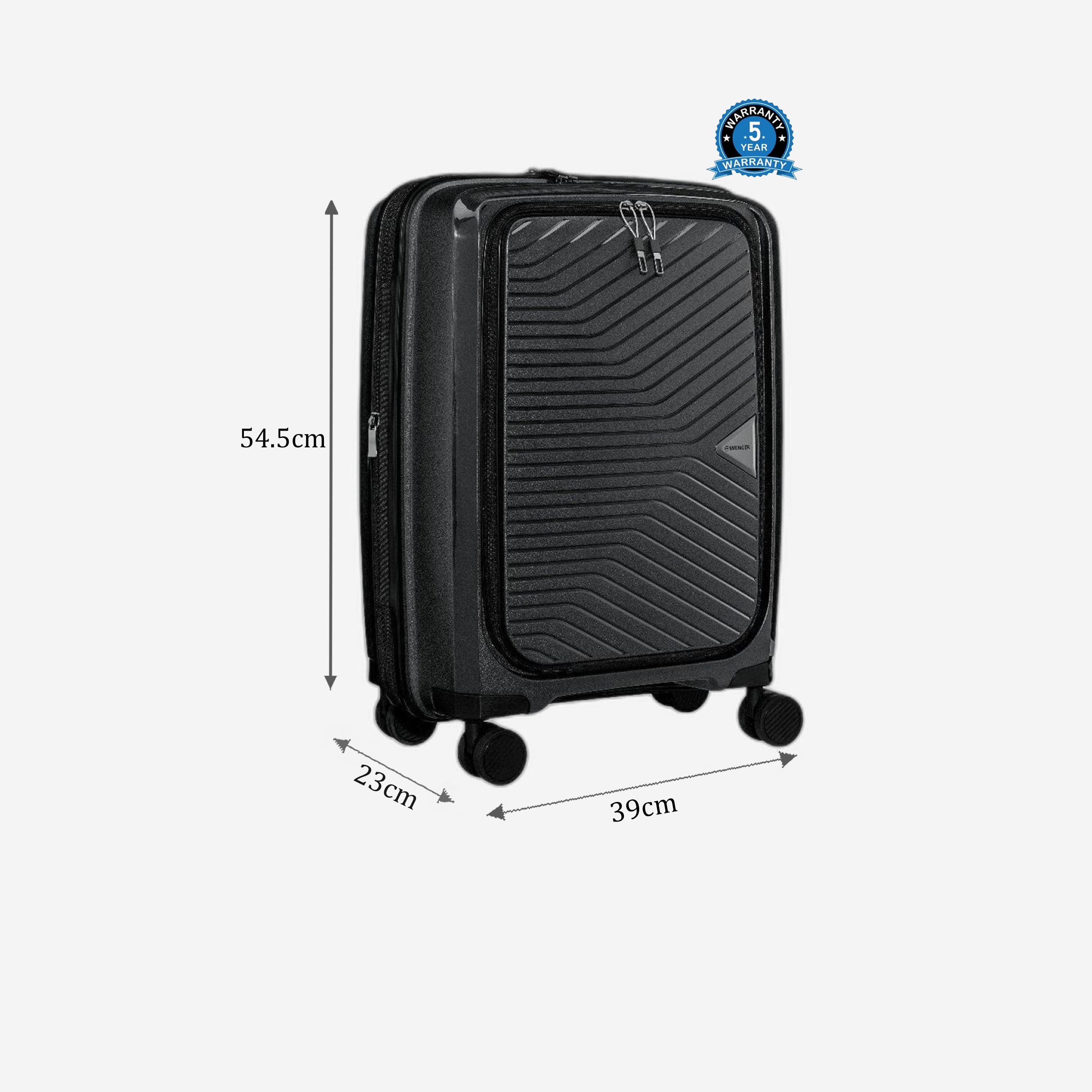 Wenger Ultra-Lite 54.5 CM Small Cabin Polycarbonate with ABS Hard Sided 4-Wheeler Spinner Trolley Bag with TSA Lock-travel-luggagesandbags-luggage-image-2