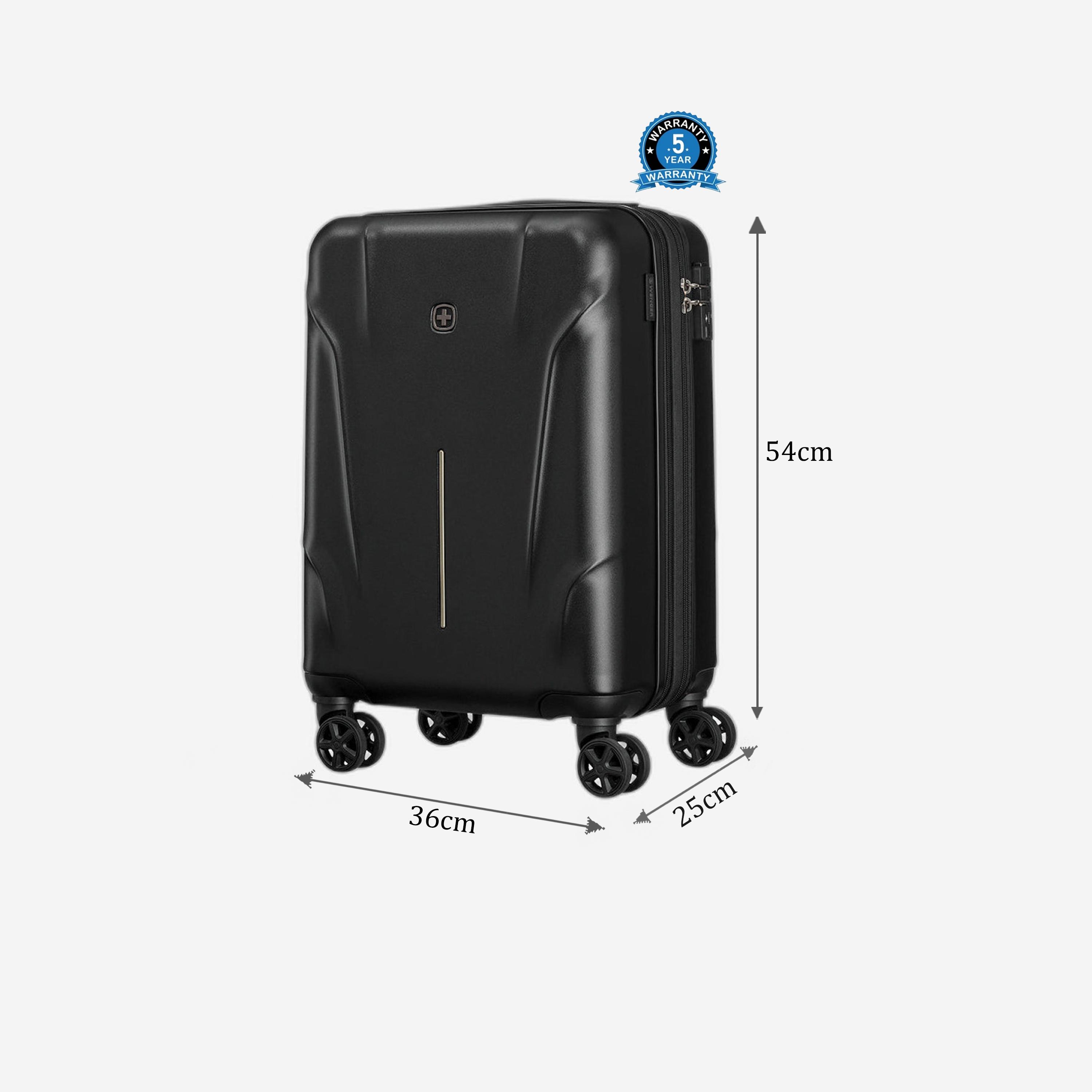 Wenger Ryon 54 CM Small Cabin Polycarbonate with ABS Hard Sided 4-Wheeler Spinner Trolley Bag with TSA Lock-travel-luggagesandbags-luggage-image-2