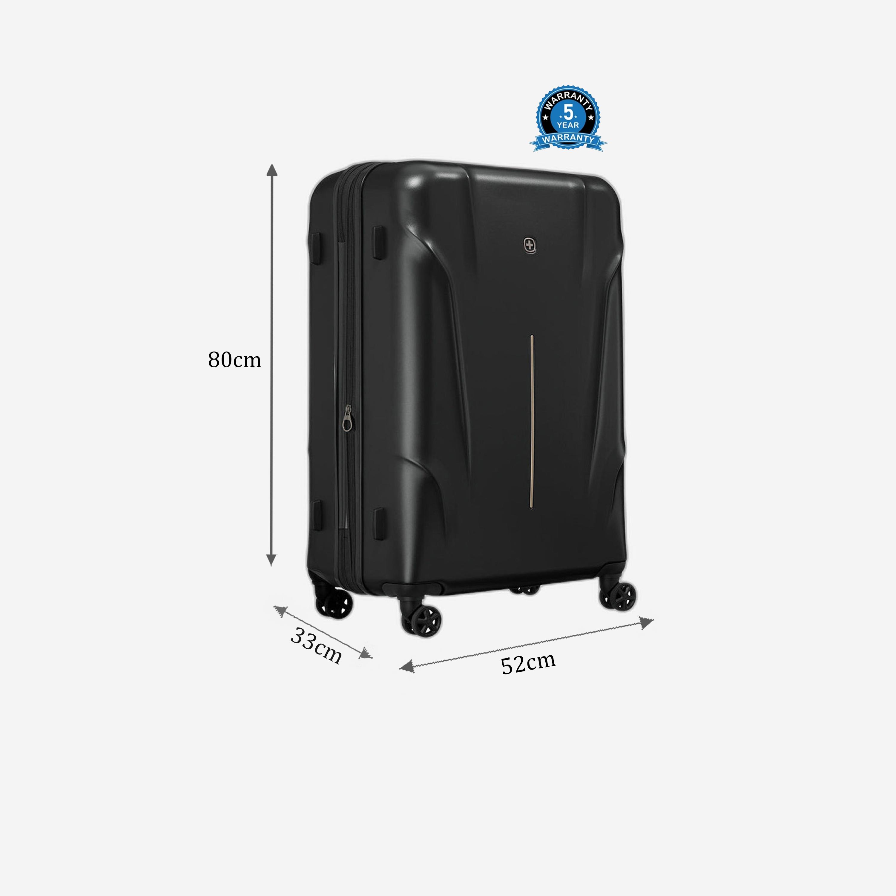 Wenger Ryon 80 CM Extra Large Check-in Polycarbonate with ABS Hard Sided 4-Wheeler Spinner Trolley Bag with TSA Lock-travel-luggagesandbags-luggage-image-2