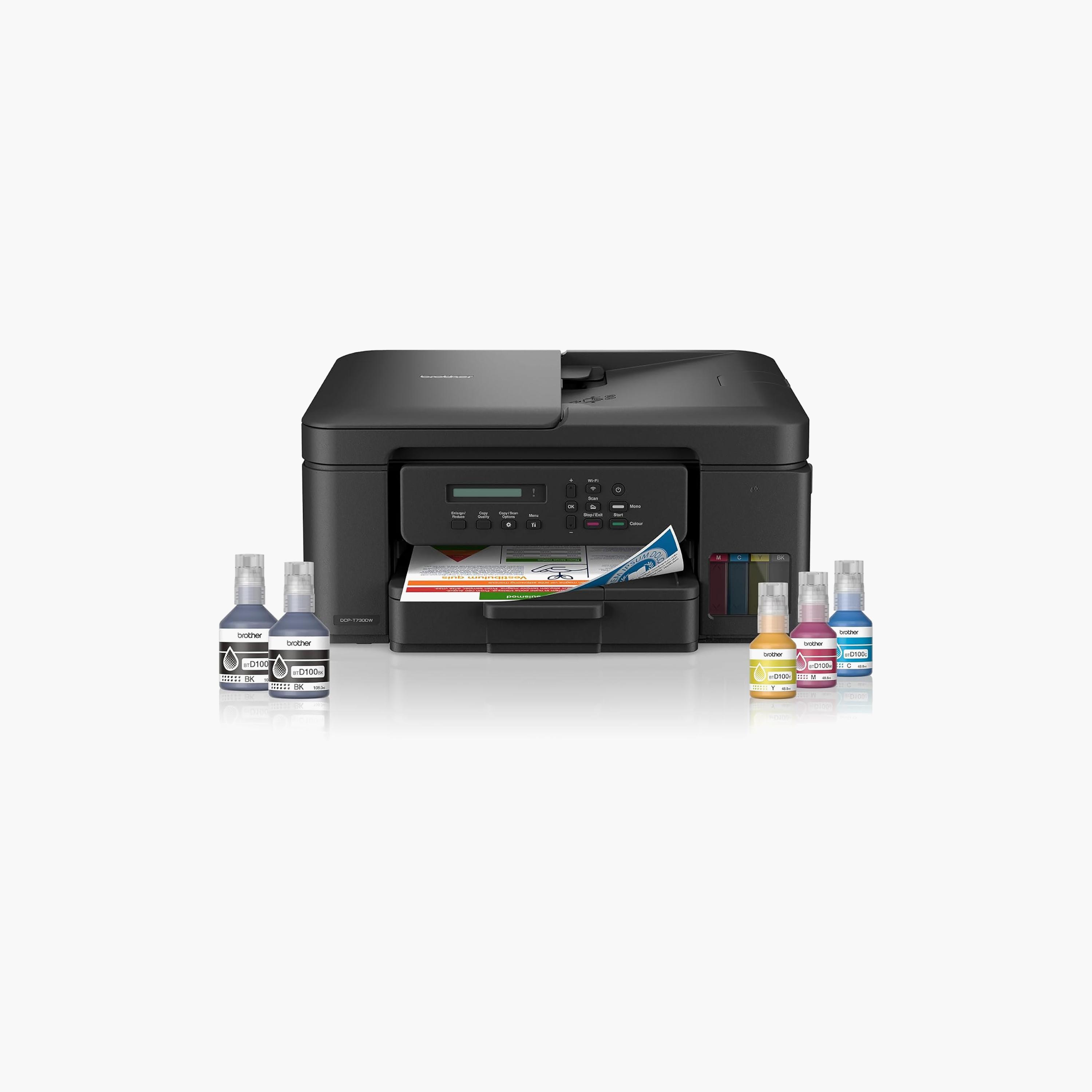 طابعة براذر متعددة الوظائف بخزان حبر أسود | DCP-T730DW-electronics-accessories-computeraccesories-image-1