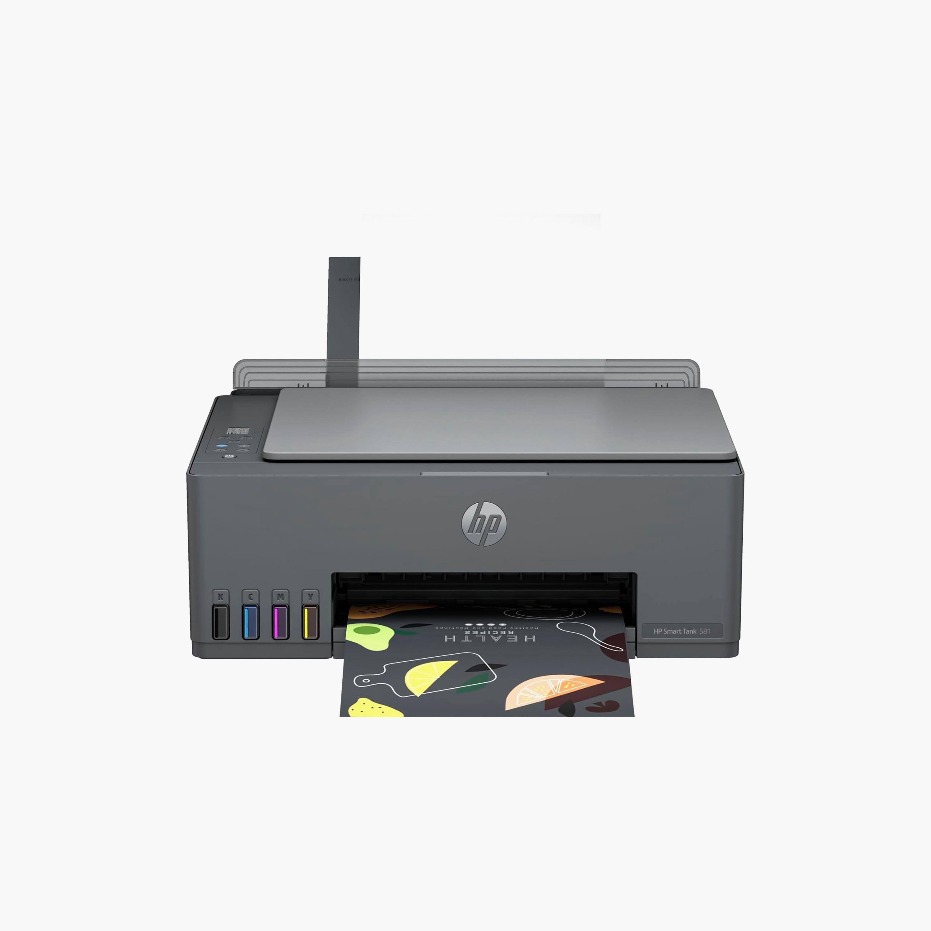 طابعةاتش بي سمارت تانك 581 متعددة الوظائف باللون الأسود | 4A8D4A-electronics-accessories-computeraccesories-image-2