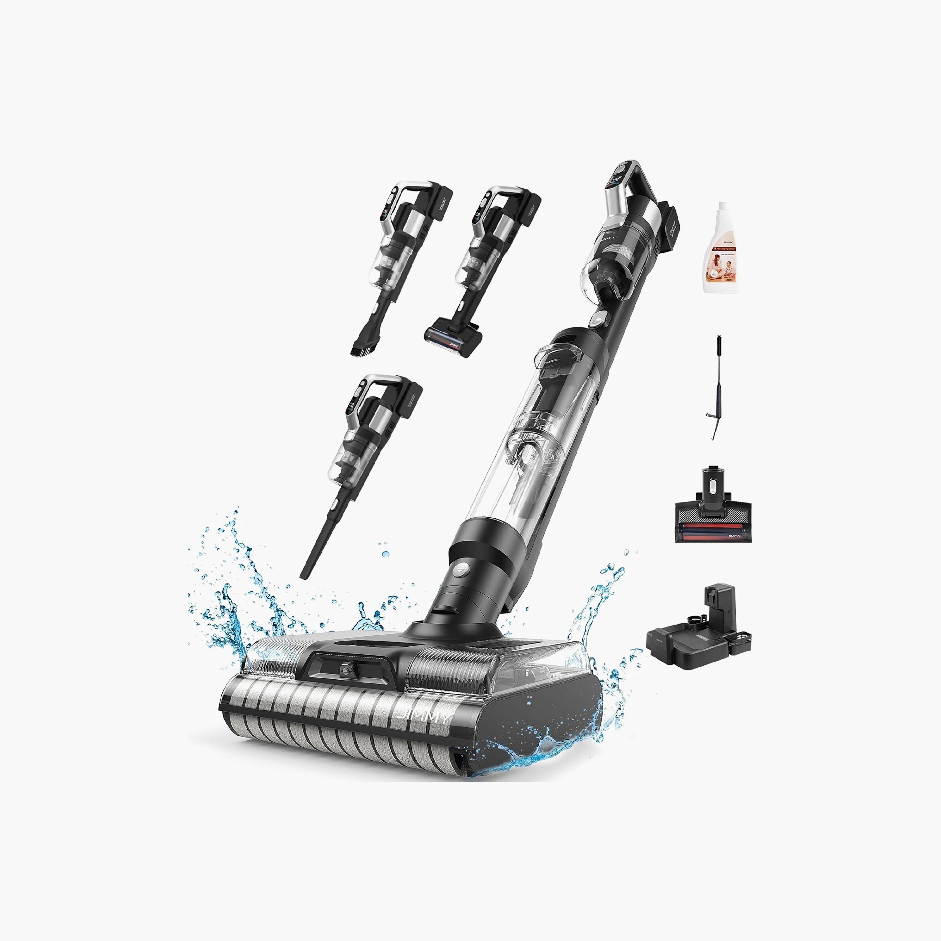JIMMY Cordless Vacuum Cleaner & Washer Black/Silver | PW11 Pro-household-appliances-homeappliances-vacuumcleaners-image-1