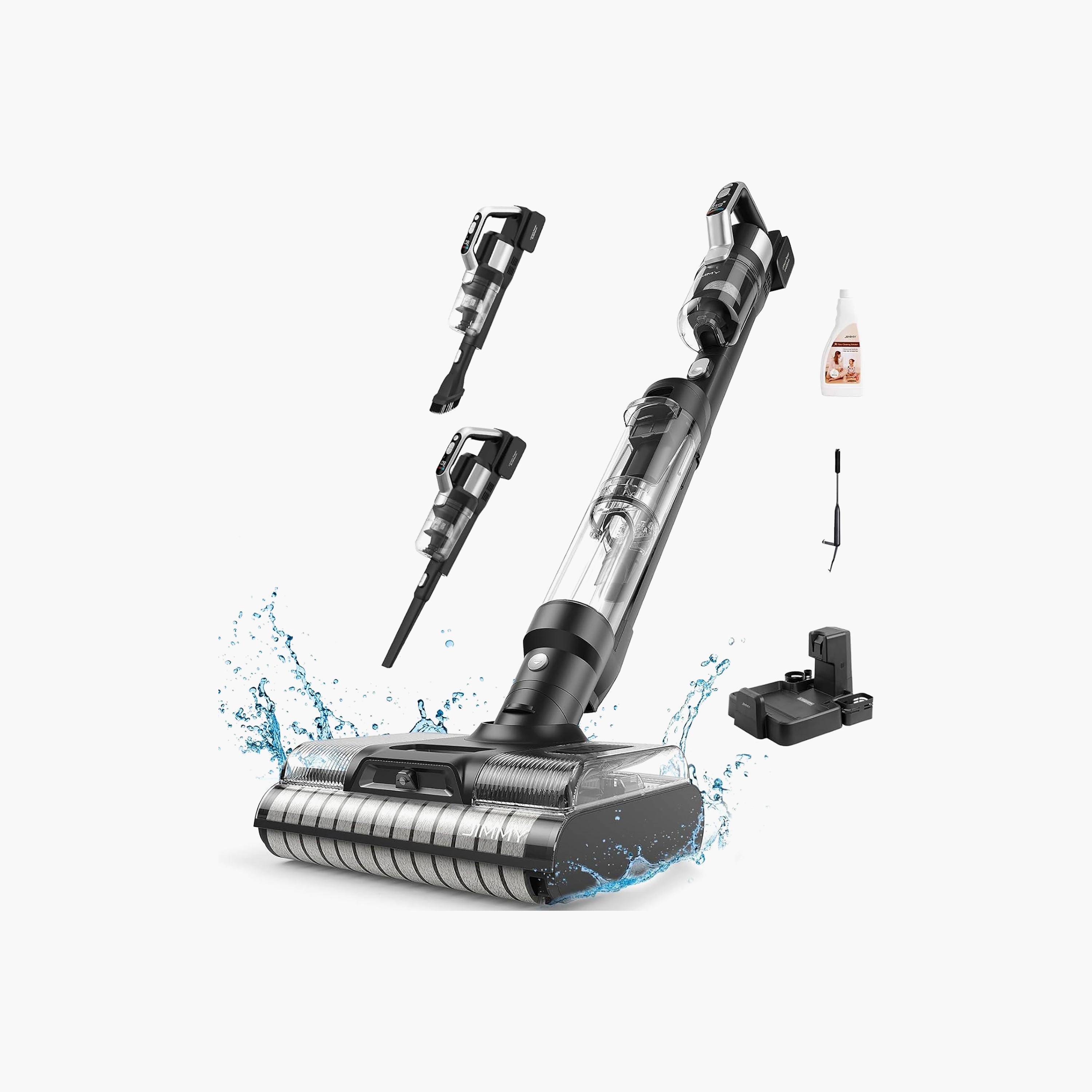 JIMMY Cordless Vacuum Cleaner & Washer Black/Silver | PW11-household-appliances-homeappliances-vacuumcleaners-image-1