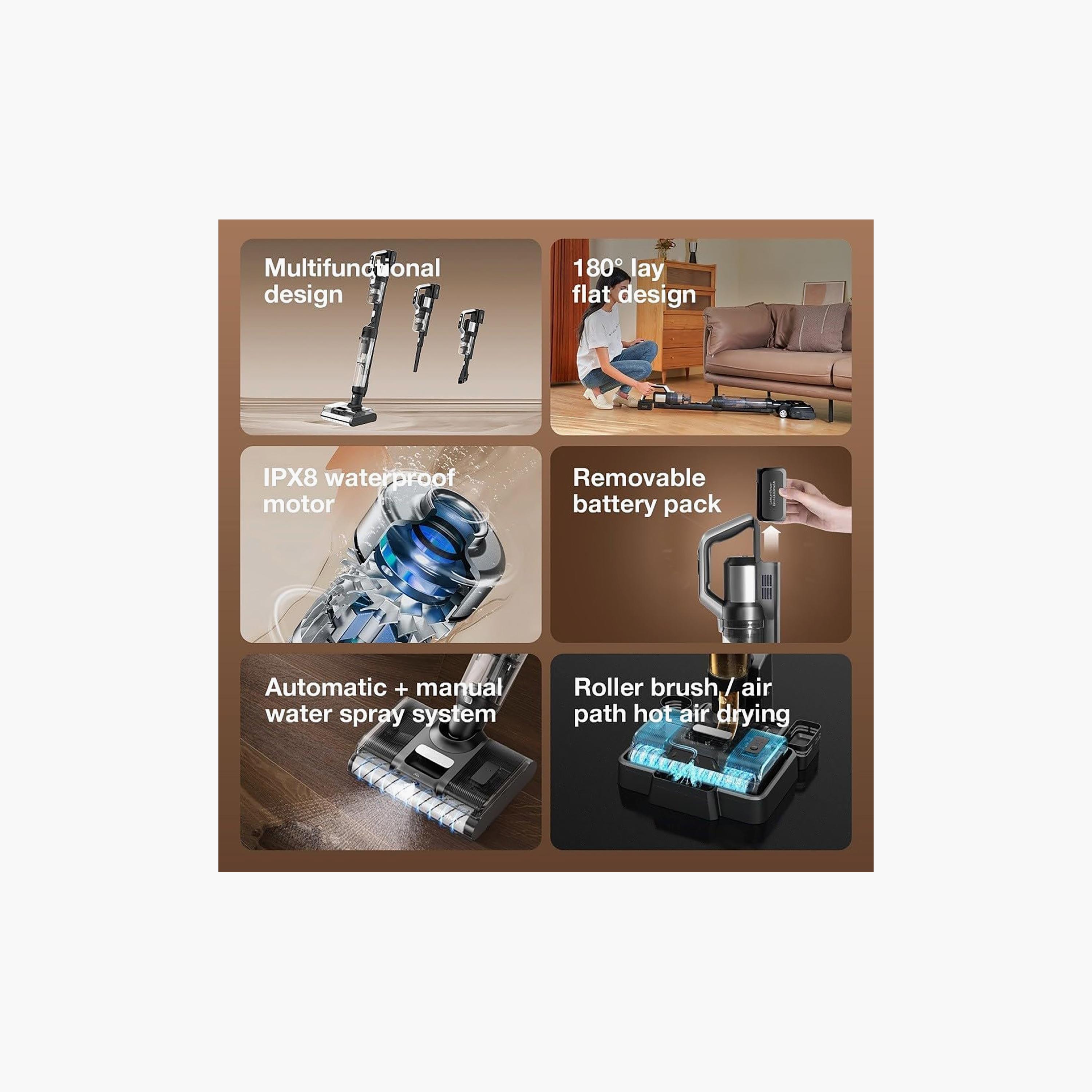 JIMMY Cordless Vacuum Cleaner & Washer Black/Silver | PW11-household-appliances-homeappliances-vacuumcleaners-image-2