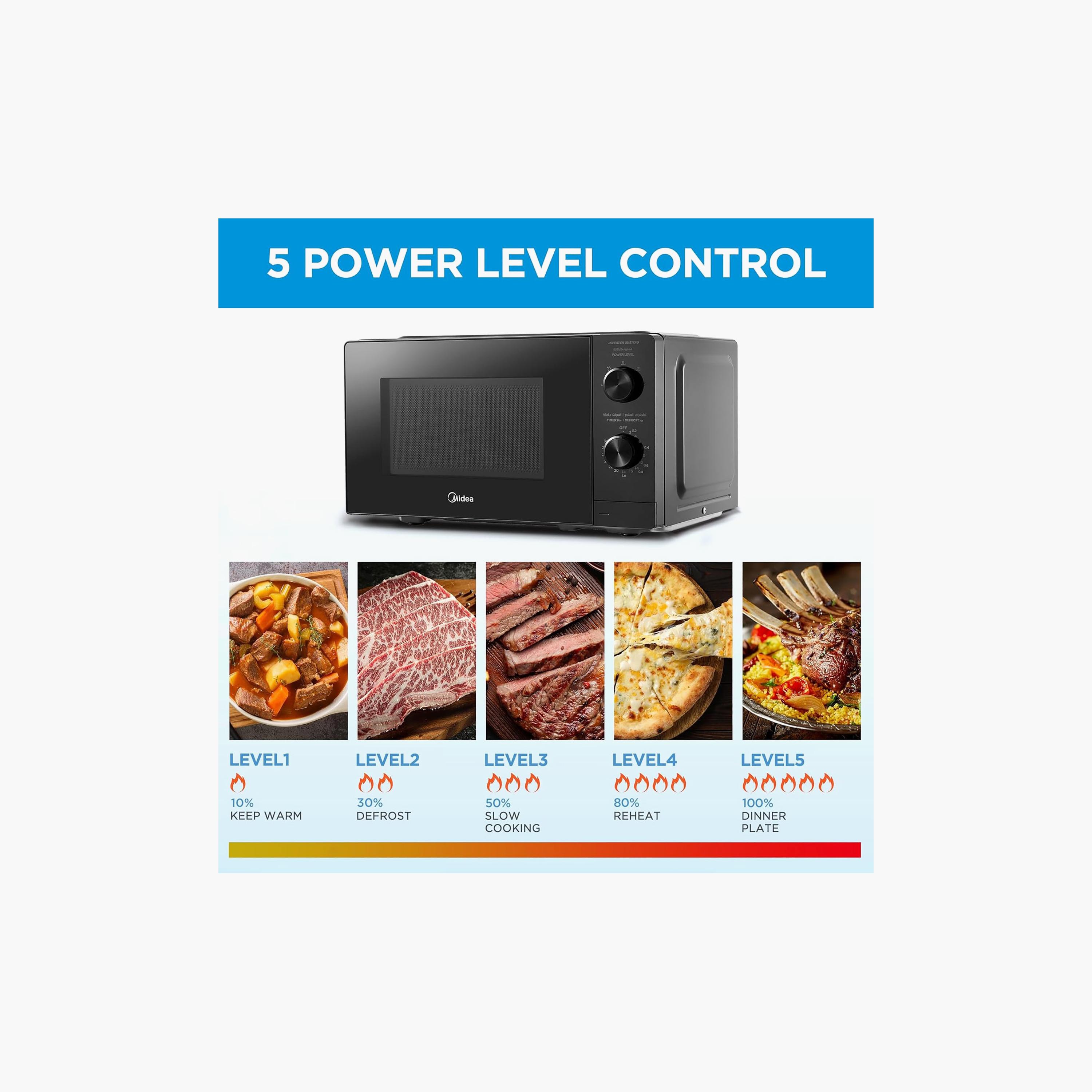 Midea Microwave Oven Black | MM7P012MZ-BK-household-appliances-kitchenappliances-microwavesandovens-image-3