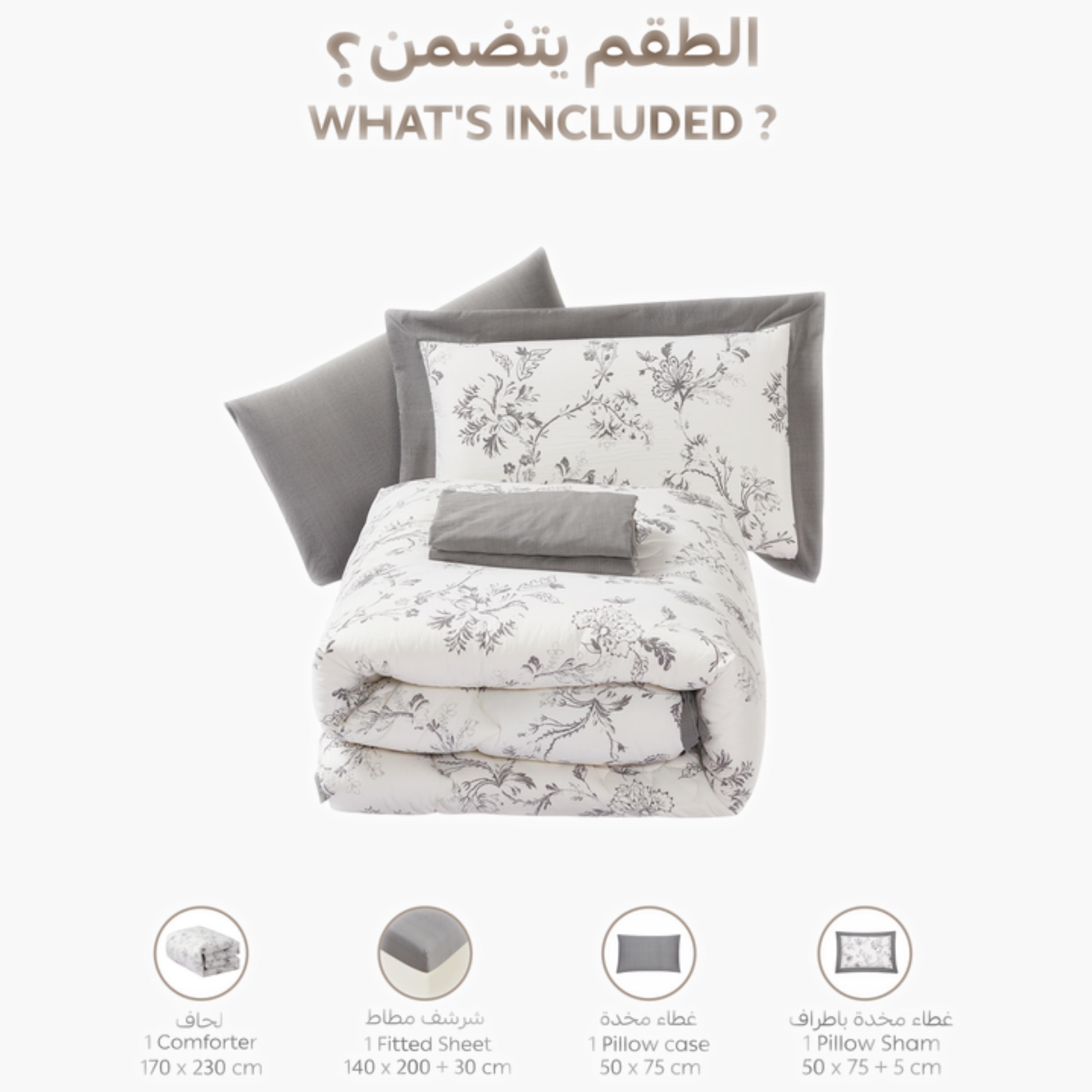 Printed Floral Single Comforter Set-household-bedding-comfortersandbedspreads-comforters-image-18