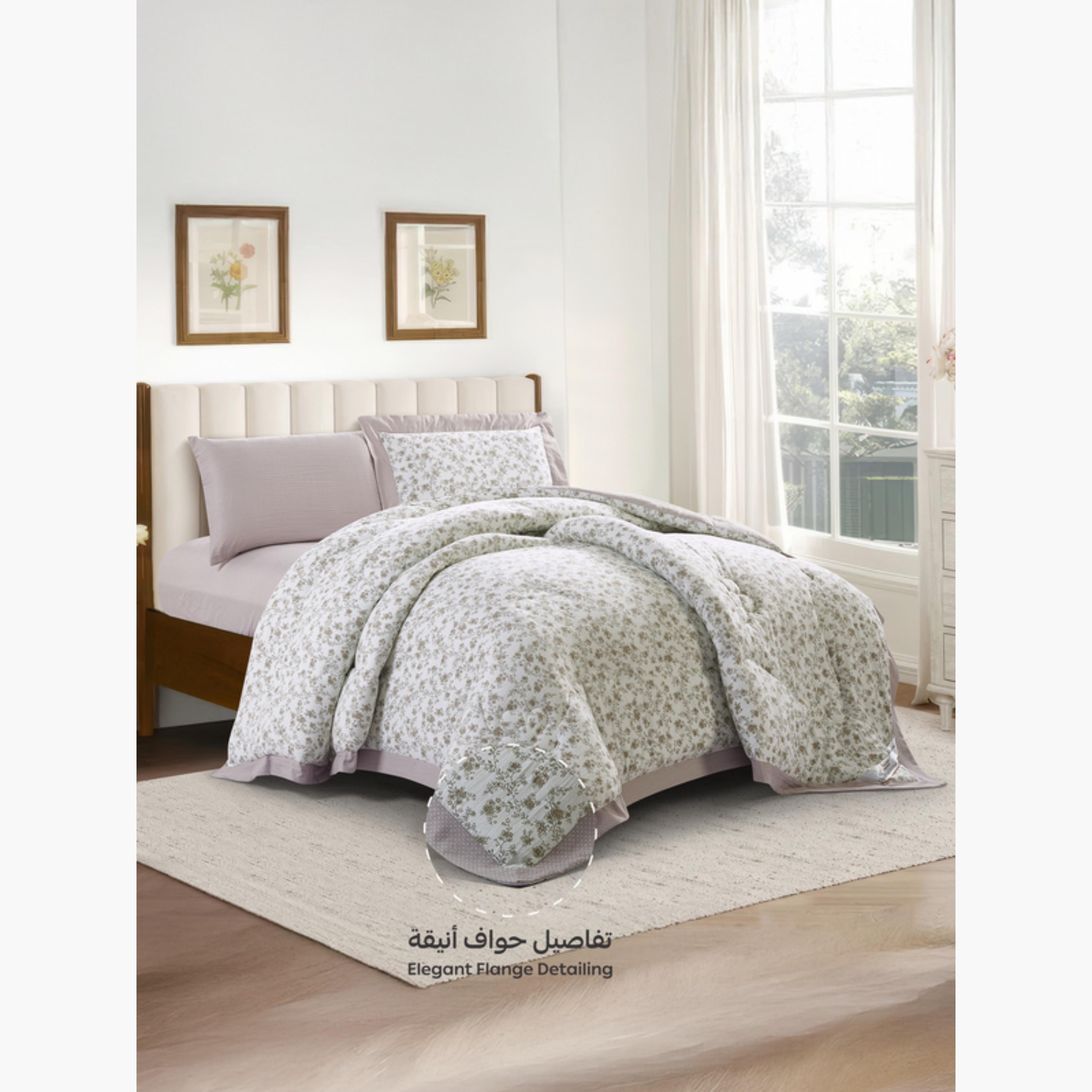 Printed Floral Single Comforter Set-household-bedding-comfortersandbedspreads-comforters-image-35